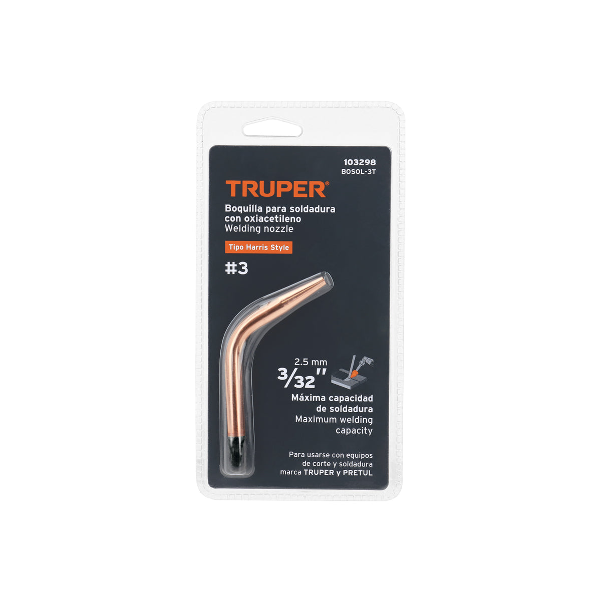 Boquilla #3 para Soldar con Acetileno, Truper