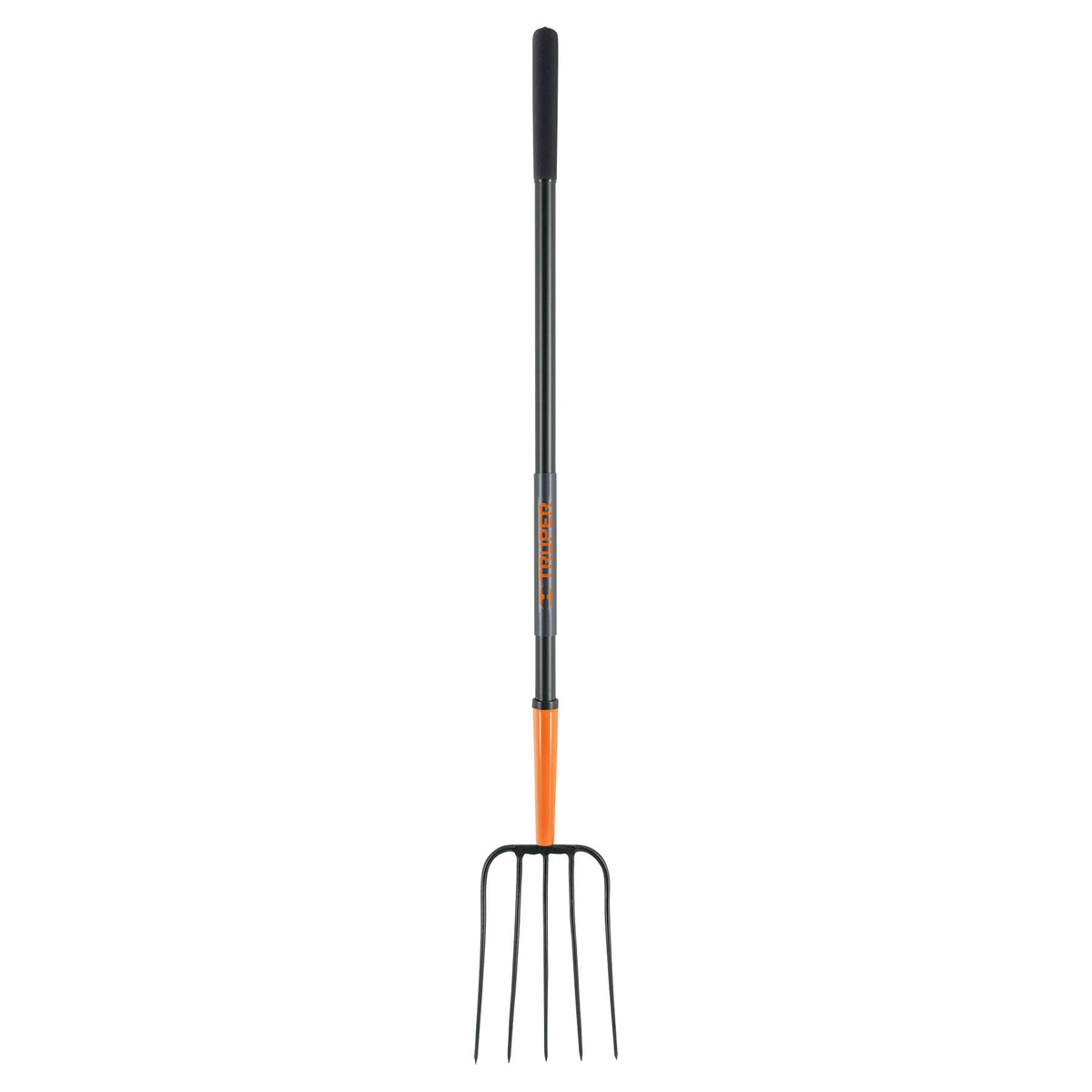 Bieldo para Paja, 5 Dientes, Mango Largo de Acero 48' Truper