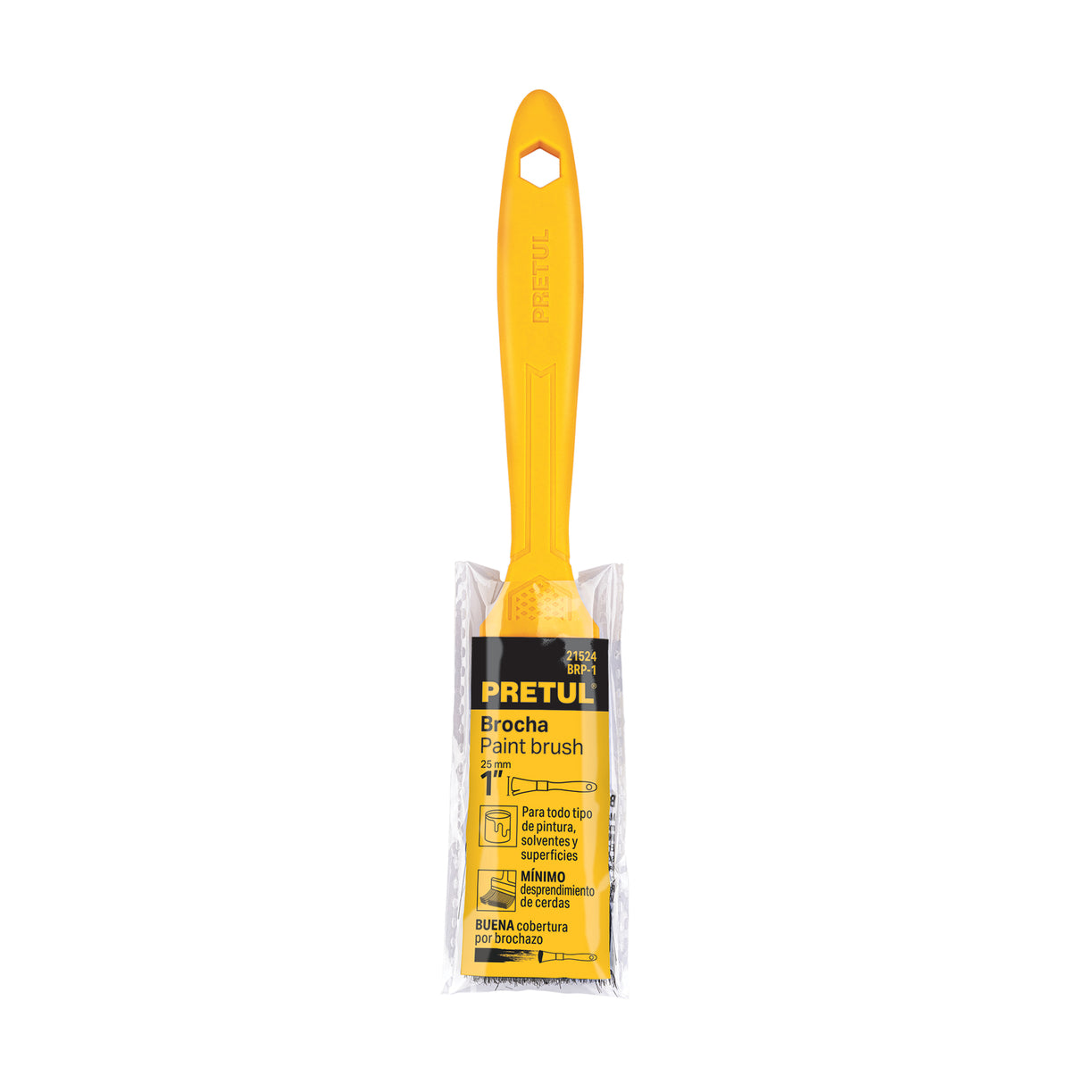Brocha Uso General de 1' con Mango de Plástico, Pretul