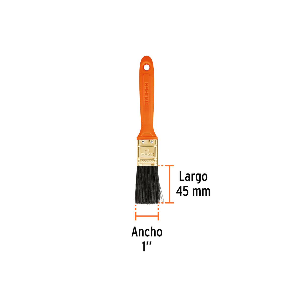 Brocha Profesional de 1' con Mango de Plástico, Truper