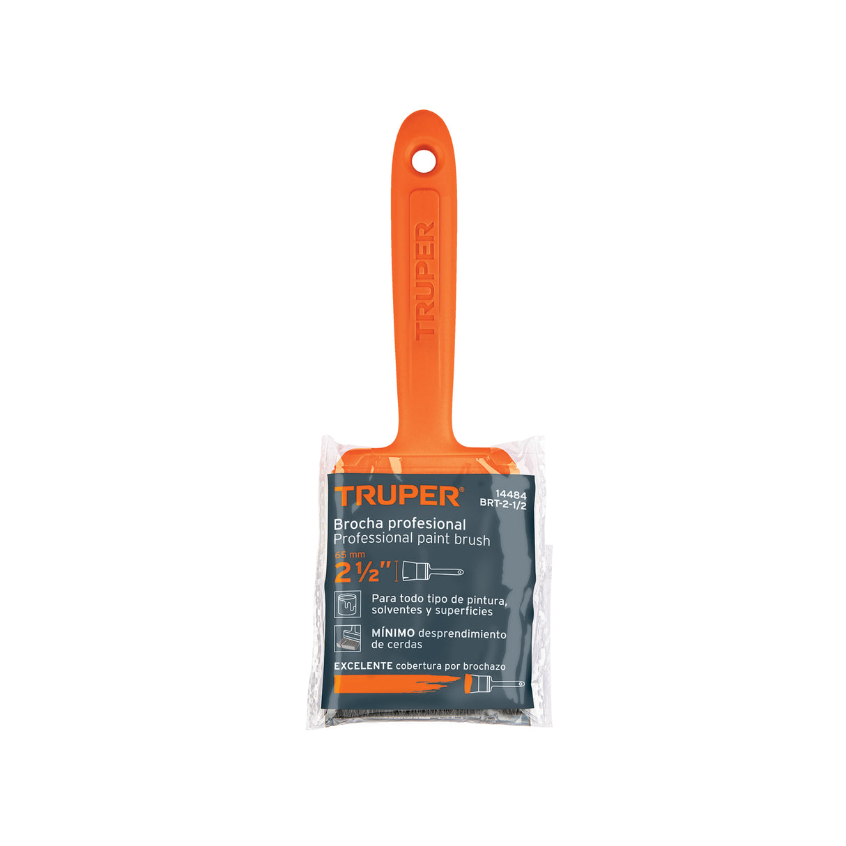Brocha Profesional de 2-1/2' con Mango de Plástico, Truper