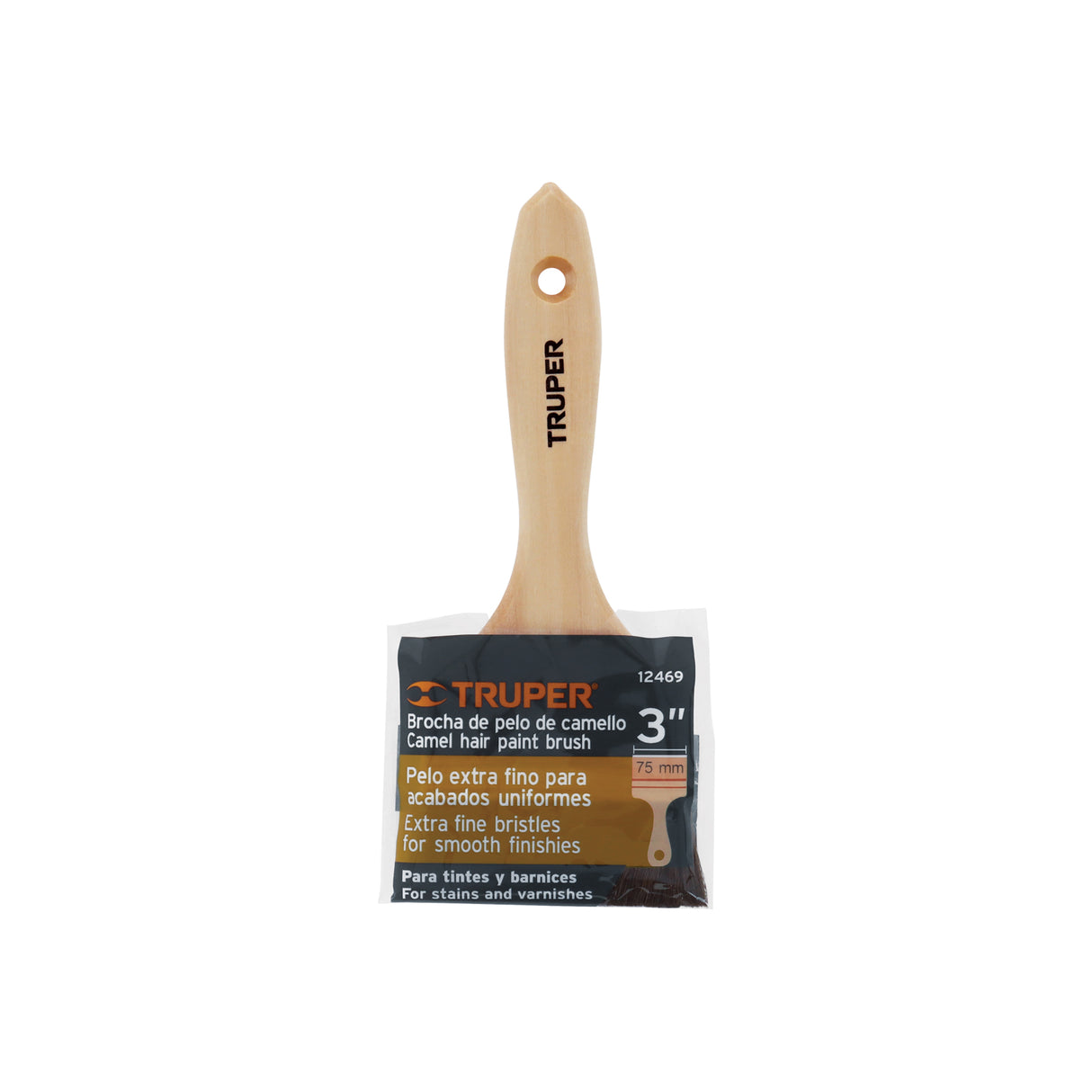Brocha Pelo de Camello de 3' con Mango de Madera, Truper