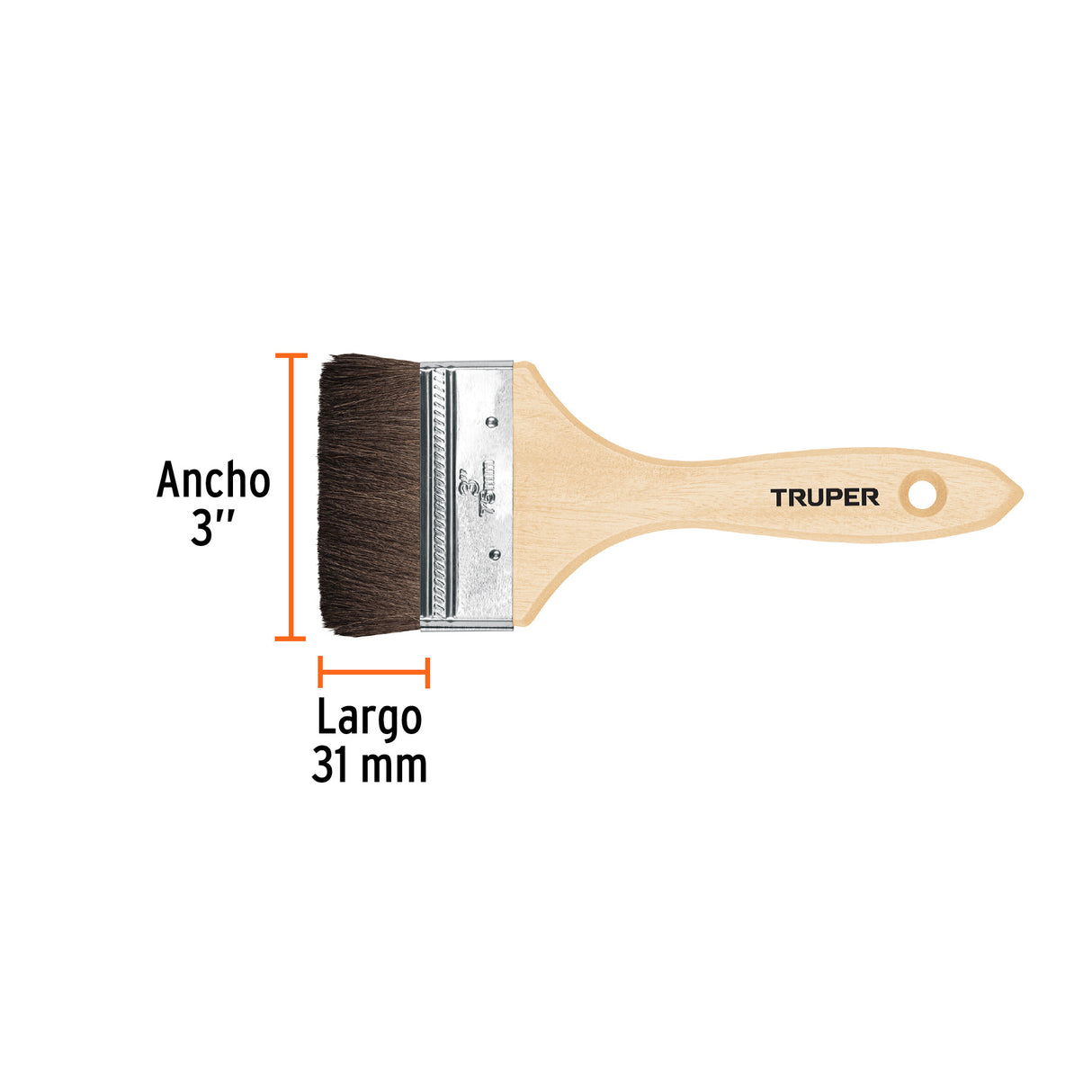 Brocha Pelo de Camello de 3' con Mango de Madera, Truper