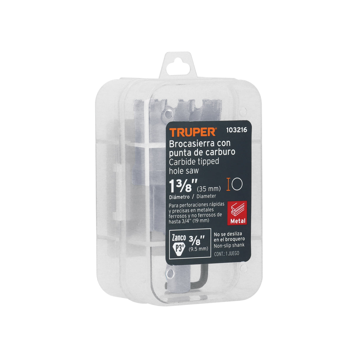 Brocasierra de Carburo de Tungsteno, 1-3/8', Truper