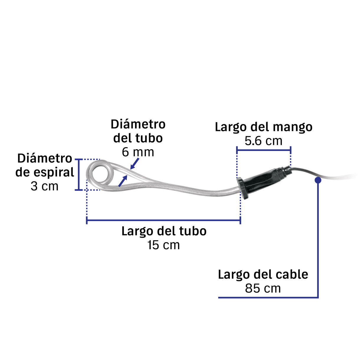 Calentador de Inmersión para Agua #3 de 12 L, 600 W, Volteck