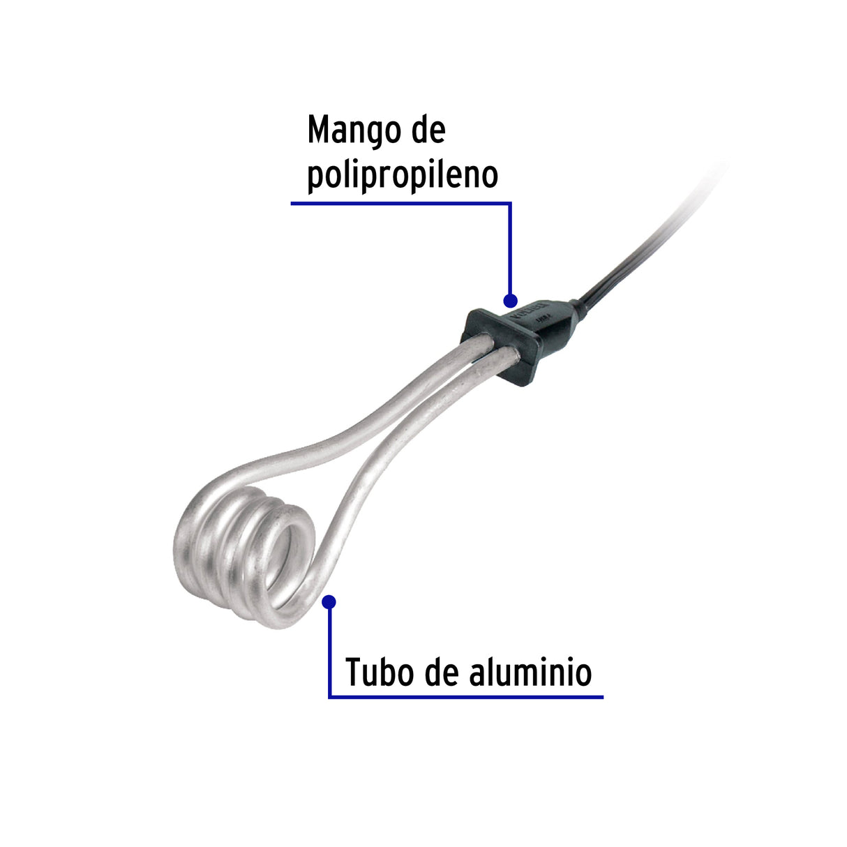 Calentador de Inmersión para Agua #4 de 15 L, 750 W, Volteck