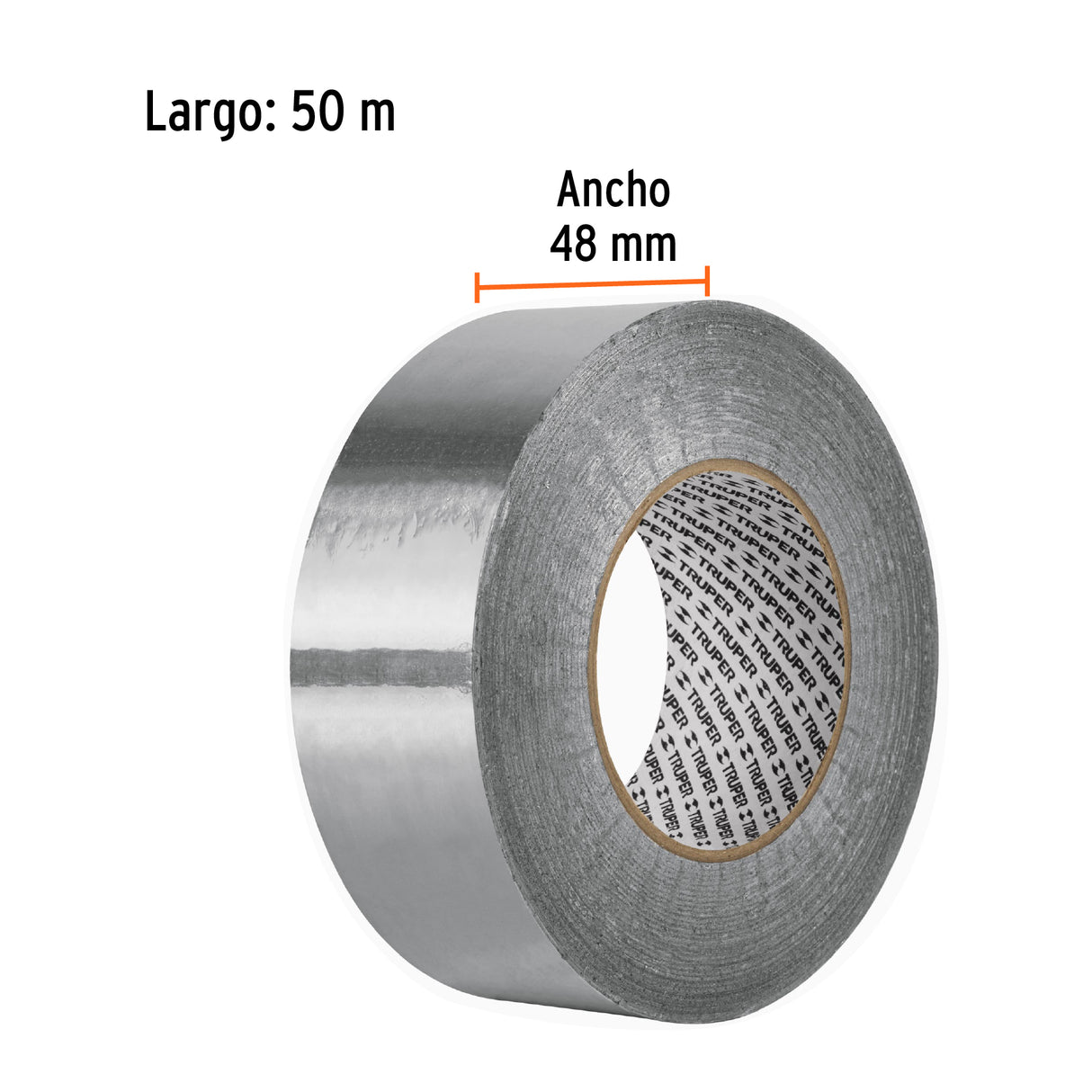 Cinta de Aluminio de 48 mm X 50 m, Truper