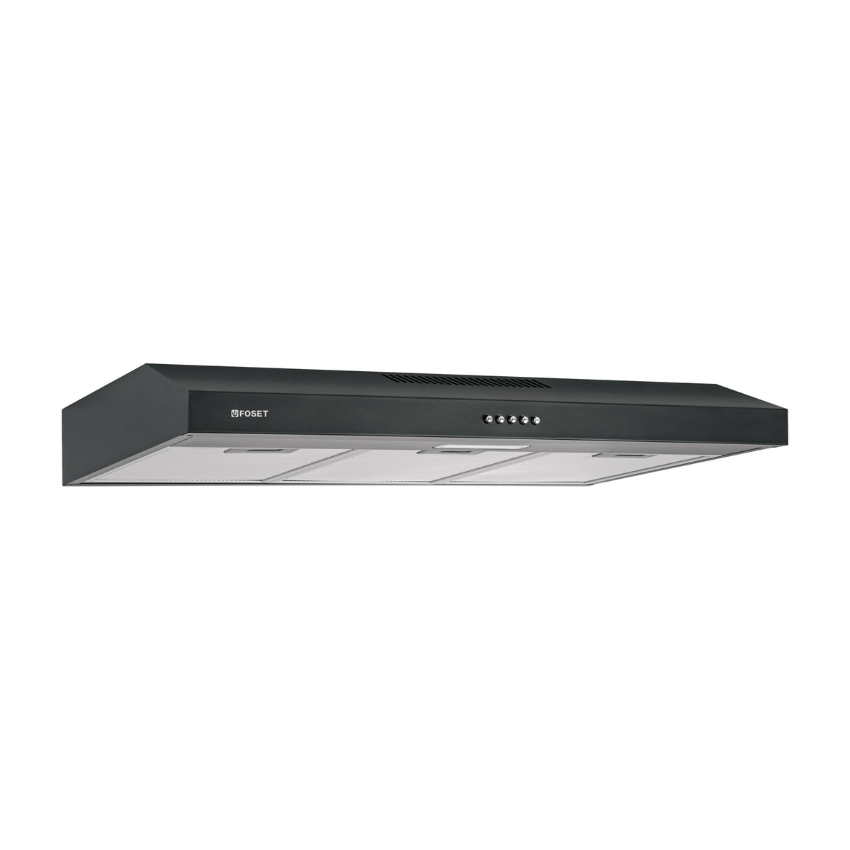 Campana Extractora 80 cm, Empotrable, Negra, Foset