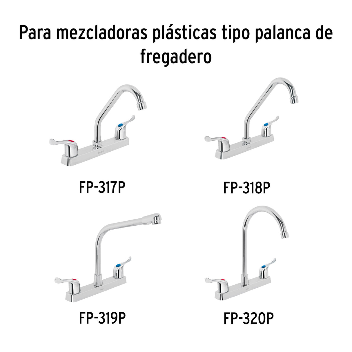 Bolsa con 2 Cartuchos Cerámicos para Mezcladoras Plásticas