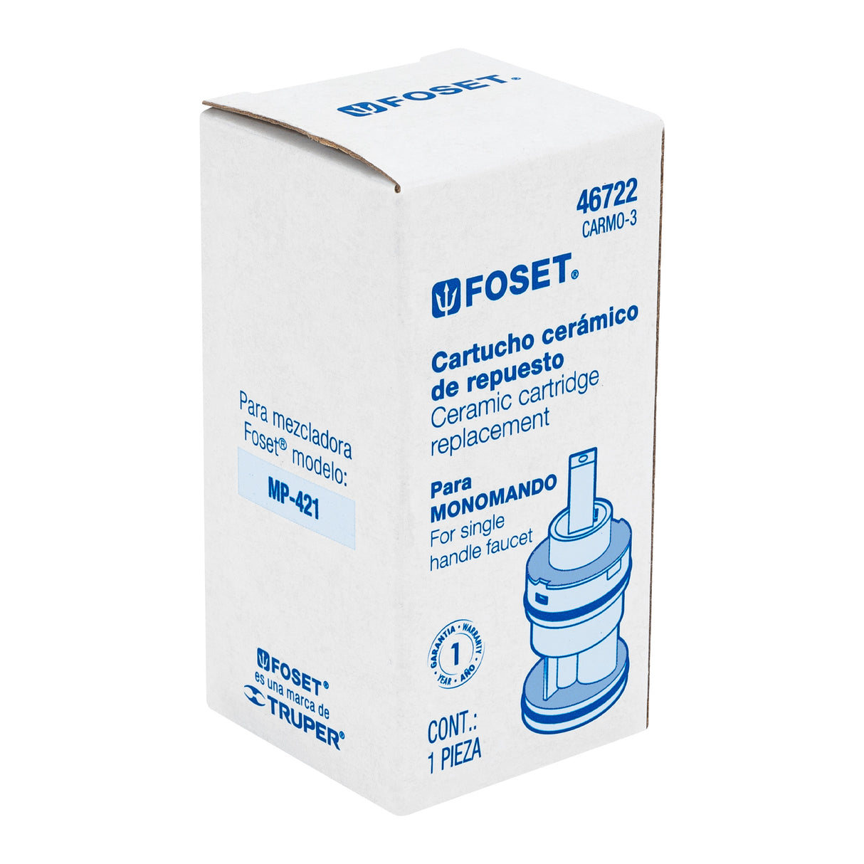 Cartucho para Monomando MP-421, Foset