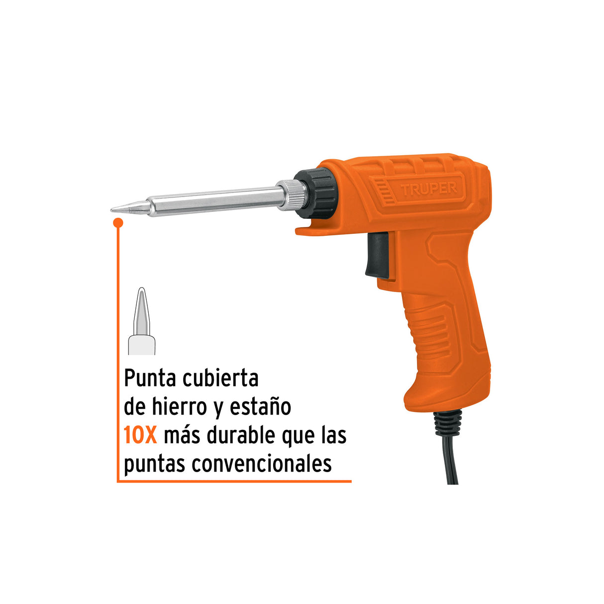 Cautín 40 W Profesional Tipo Pistola para Electrónica