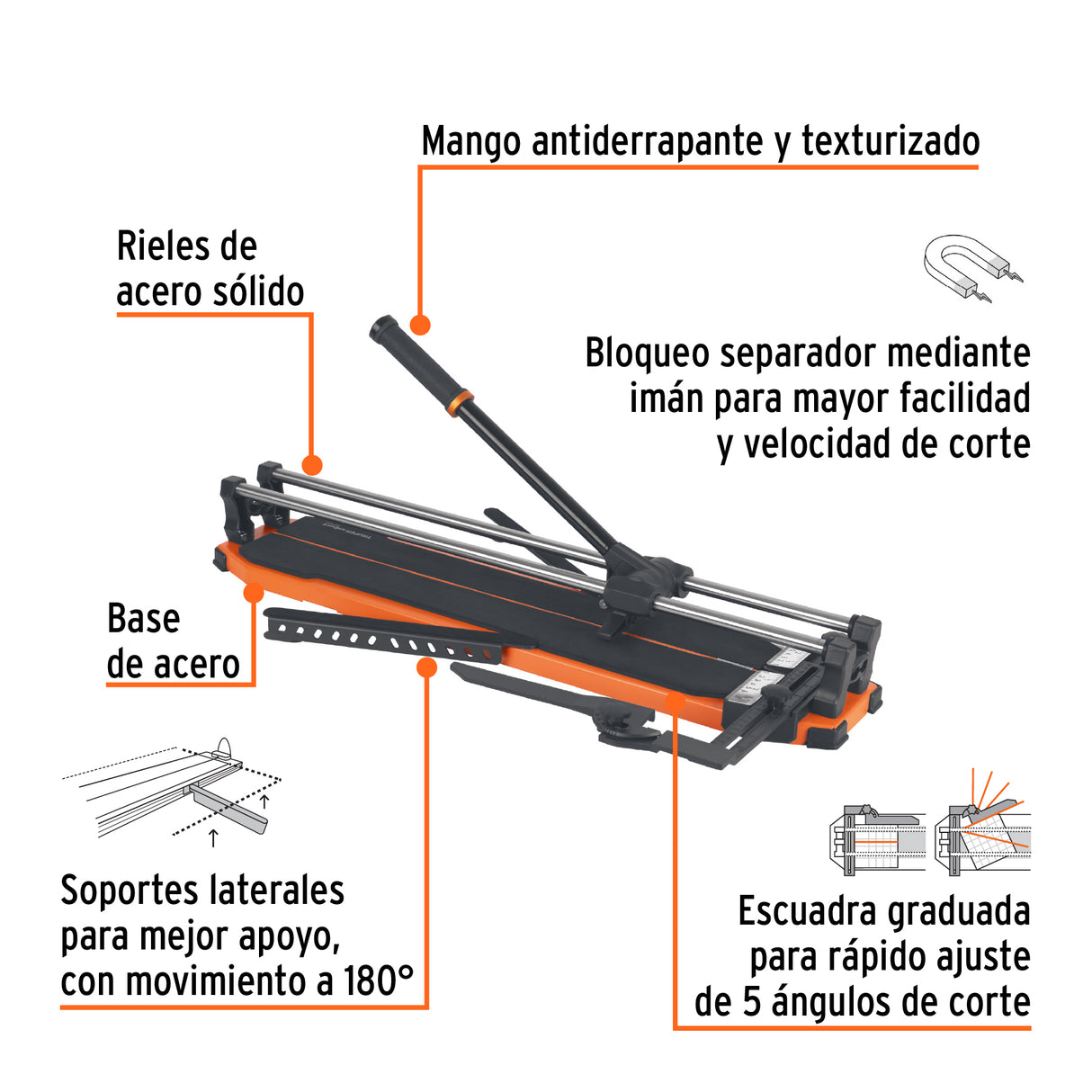 Cortador Azulejo 25' (63 cm) Gran Formato C/Maletín, Expert