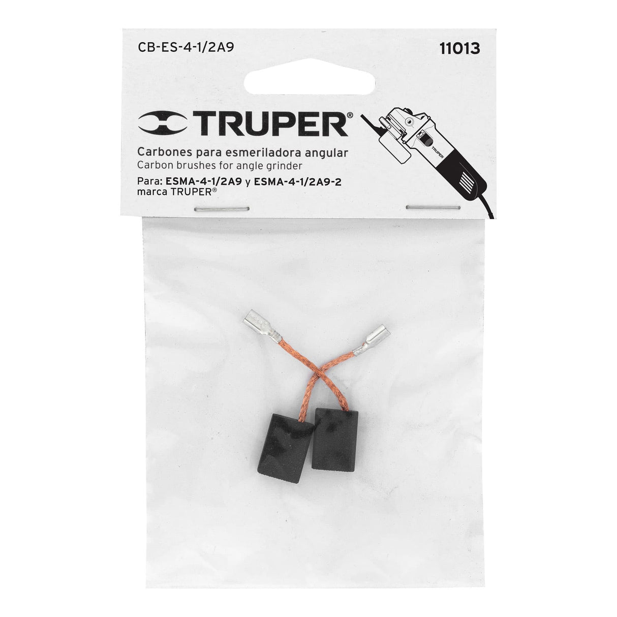 Bolsa con 2 Carbones de Repuesto para ESMA-4-1/2A9, Truper