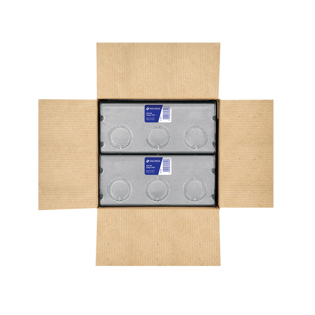 Caja Triple 4' X 6' Reforzada, Volteck