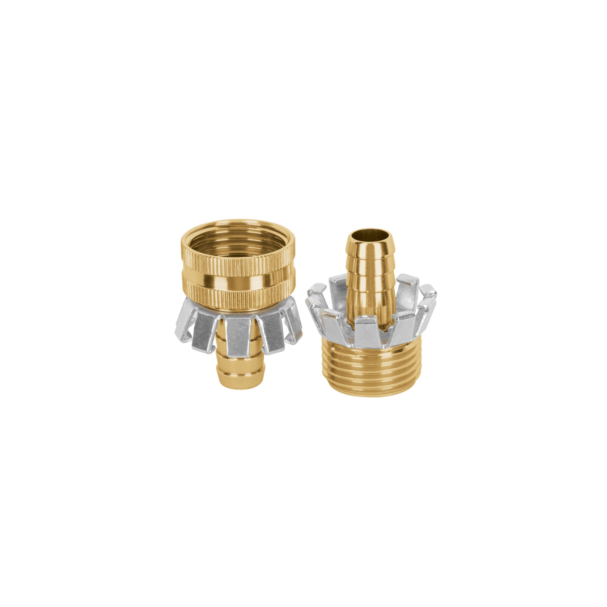Juego de Conectores 1/2' Macho/Hembra Tipo Garra de Aluminio