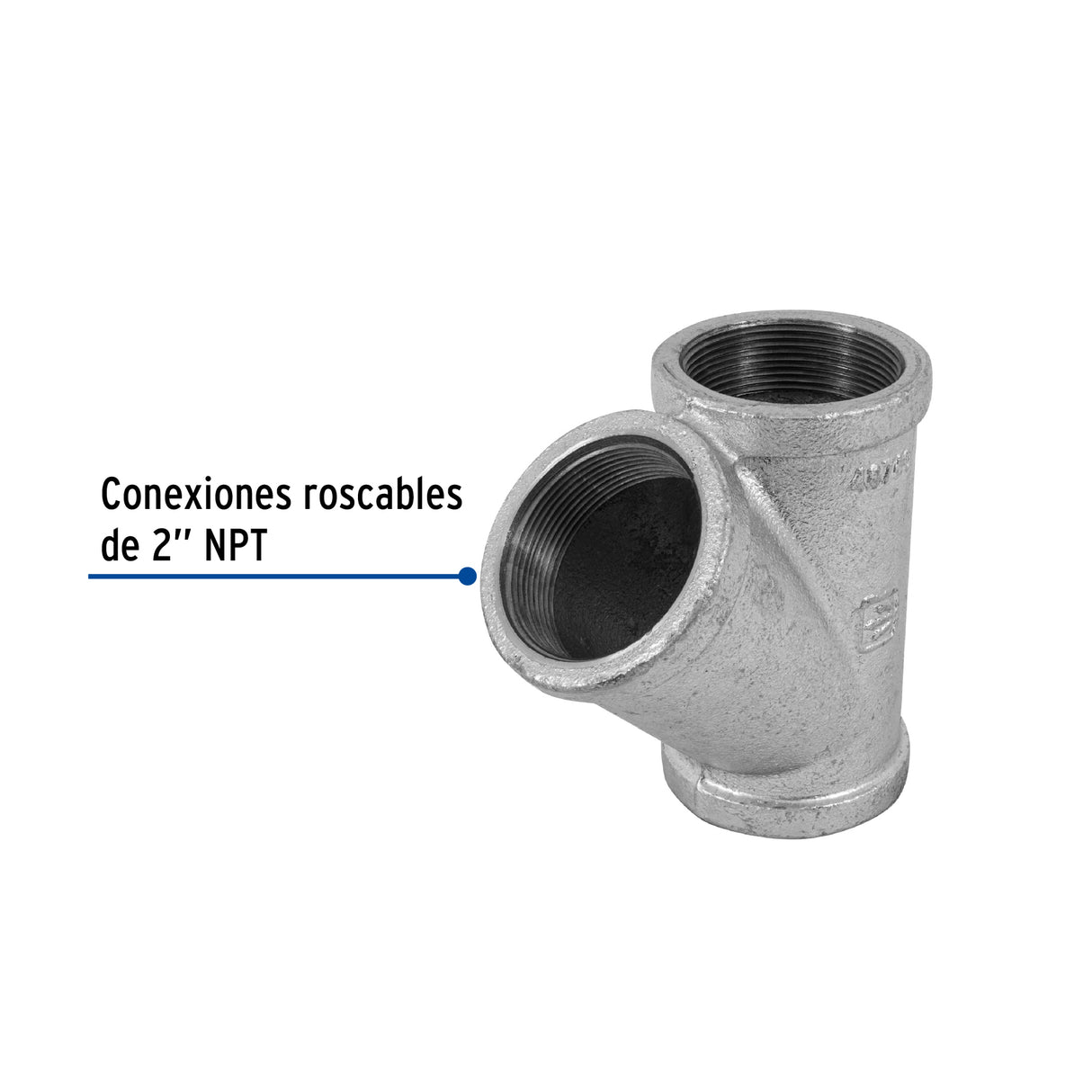Yee Sencilla 2' Acero Galvanizado, Foset