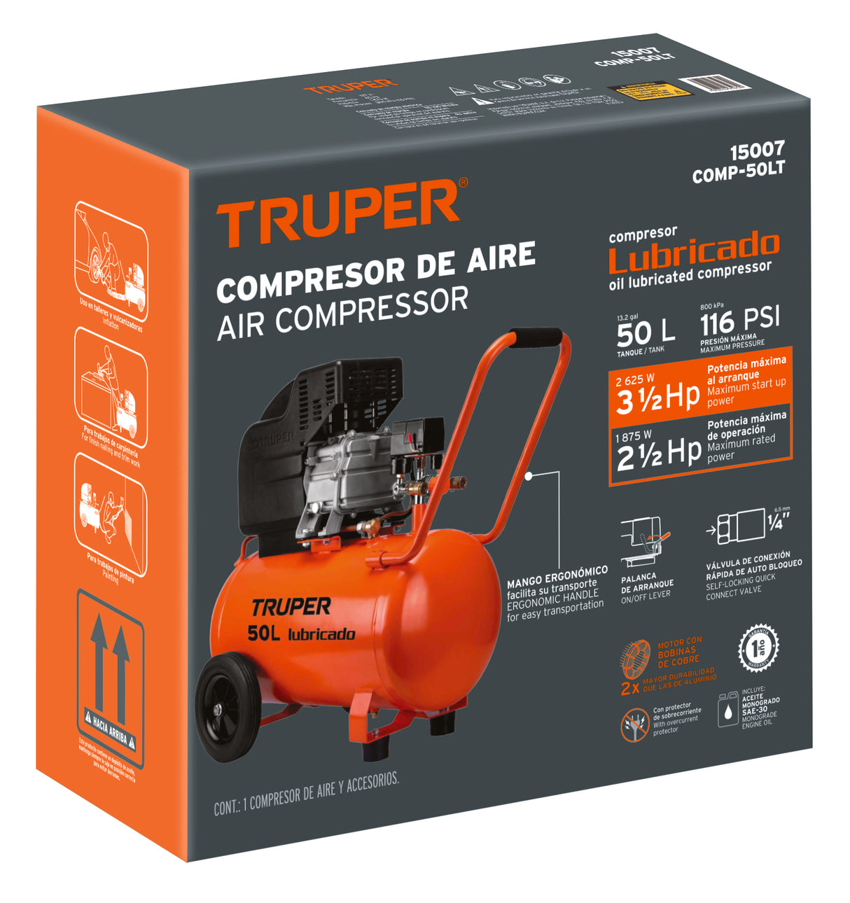 Caja de Empaque de Repuesto para COMP-50 L, Truper