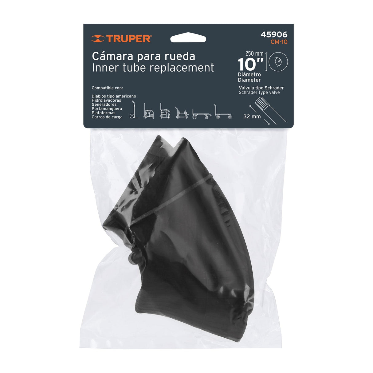 Cámara para Rueda Neumática de 10', Truper