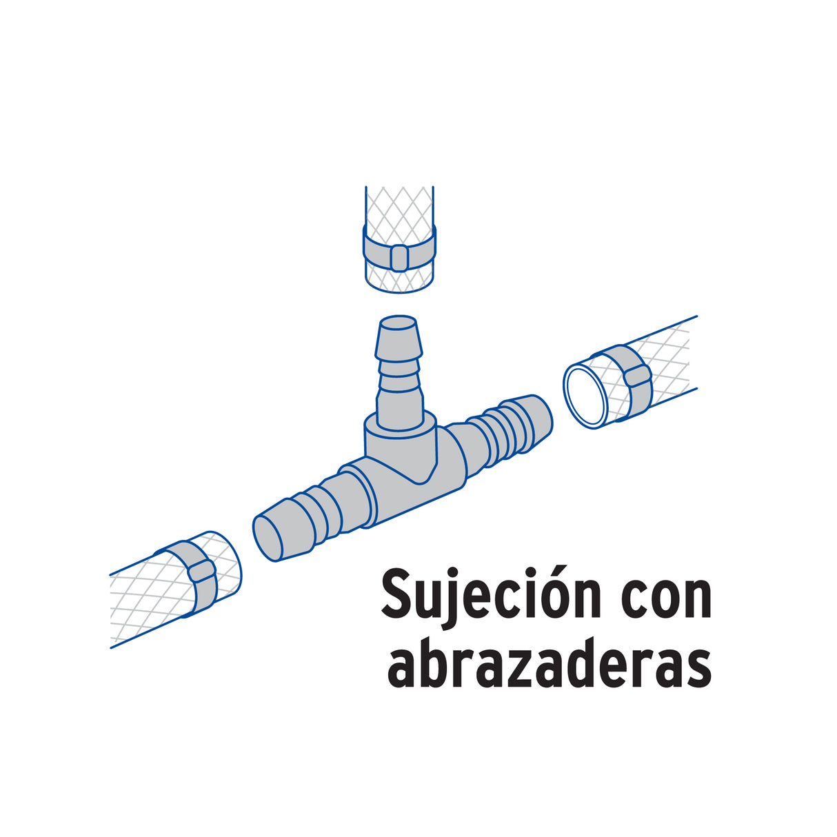 Tee Inserción 3/4' de Polipropileno, Foset