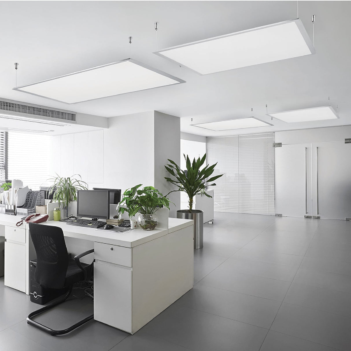 Panel LED 65 W 6500K, 60X120 cm, Empotrable/Colgante, Volteck