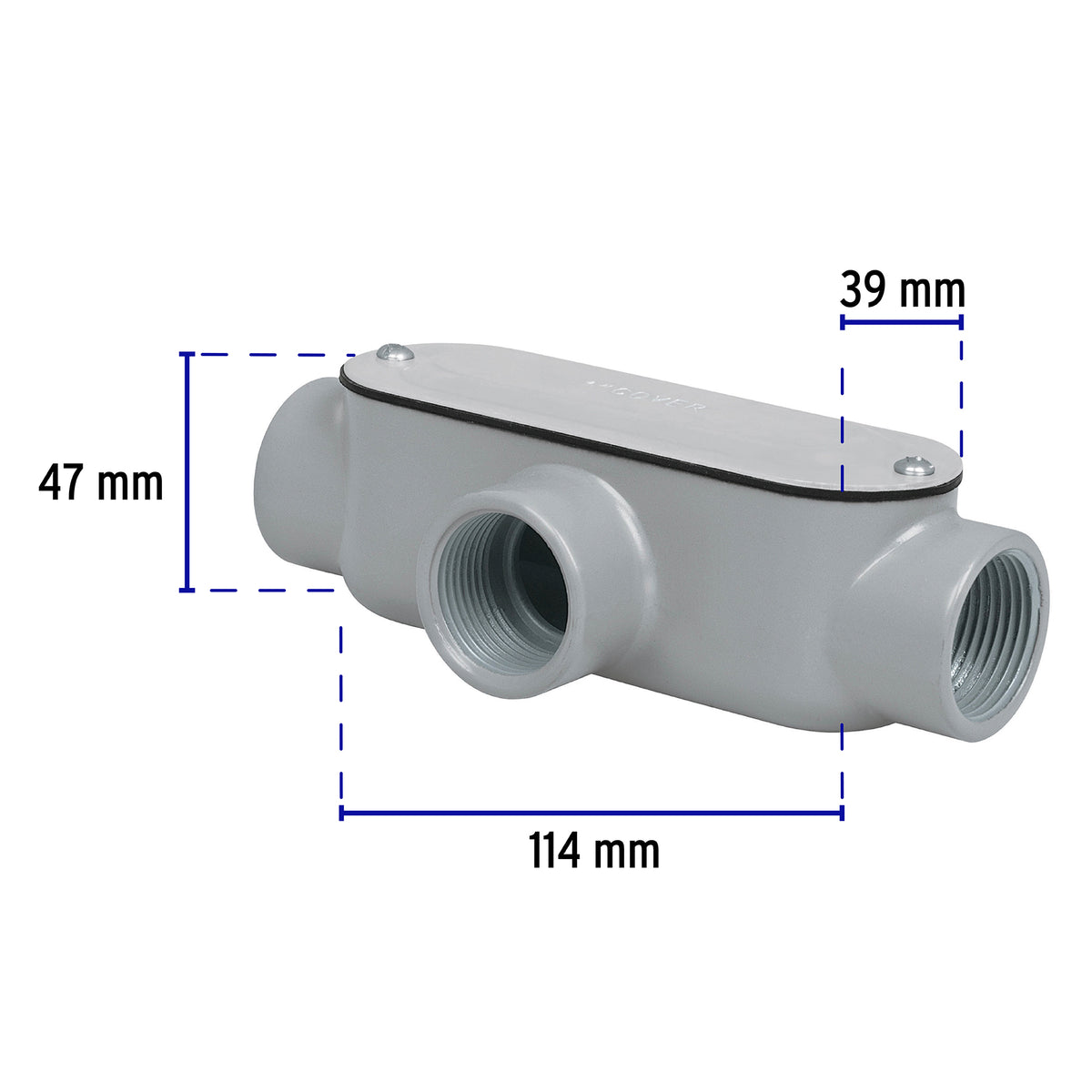Condulet 1' Conexión Tipo T, Volteck