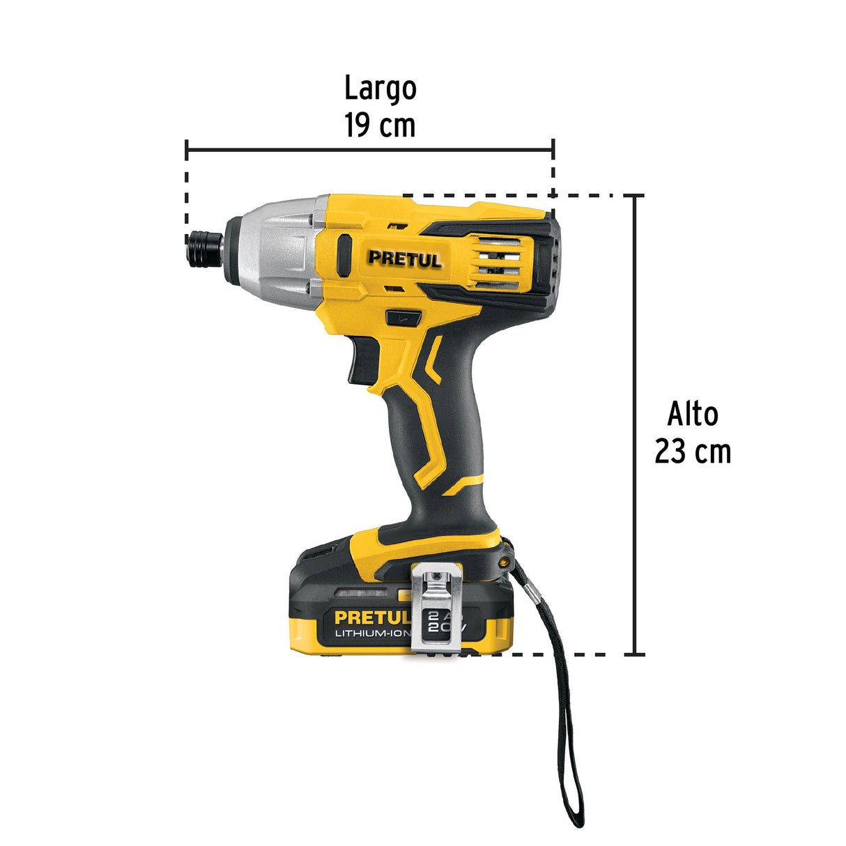 Combo Rotomartillo/Destornillador Impacto, 20 V, Pretul