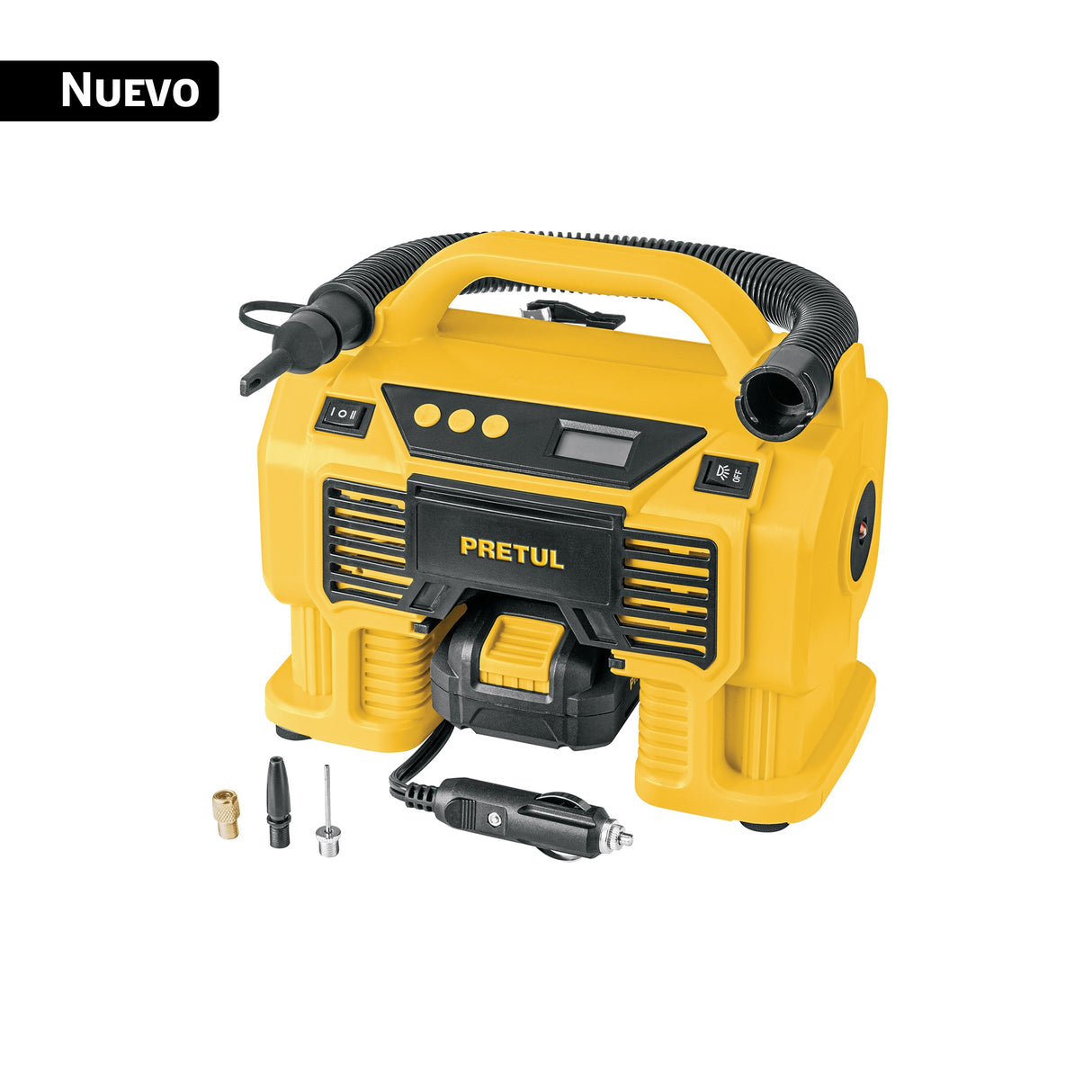 Inflador/Soplador para Auto, 20 V, 1 Batería 2 Ah, Pretul