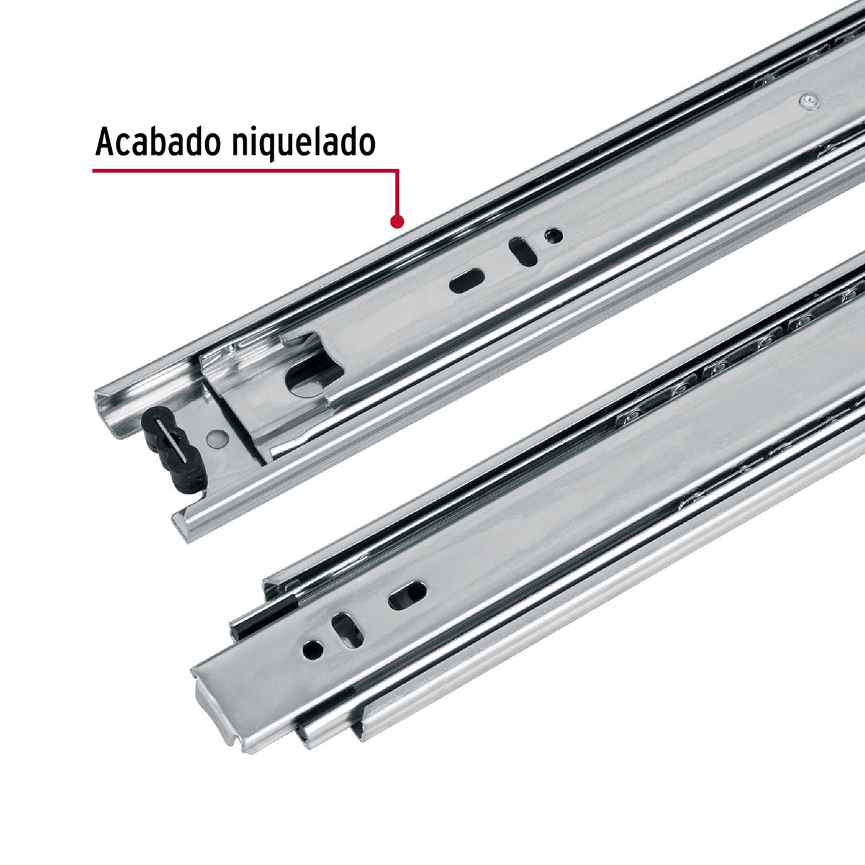Bolsa con 2 Correderas Extensión 45 cm para Cajón, Ancho 4.5 cm