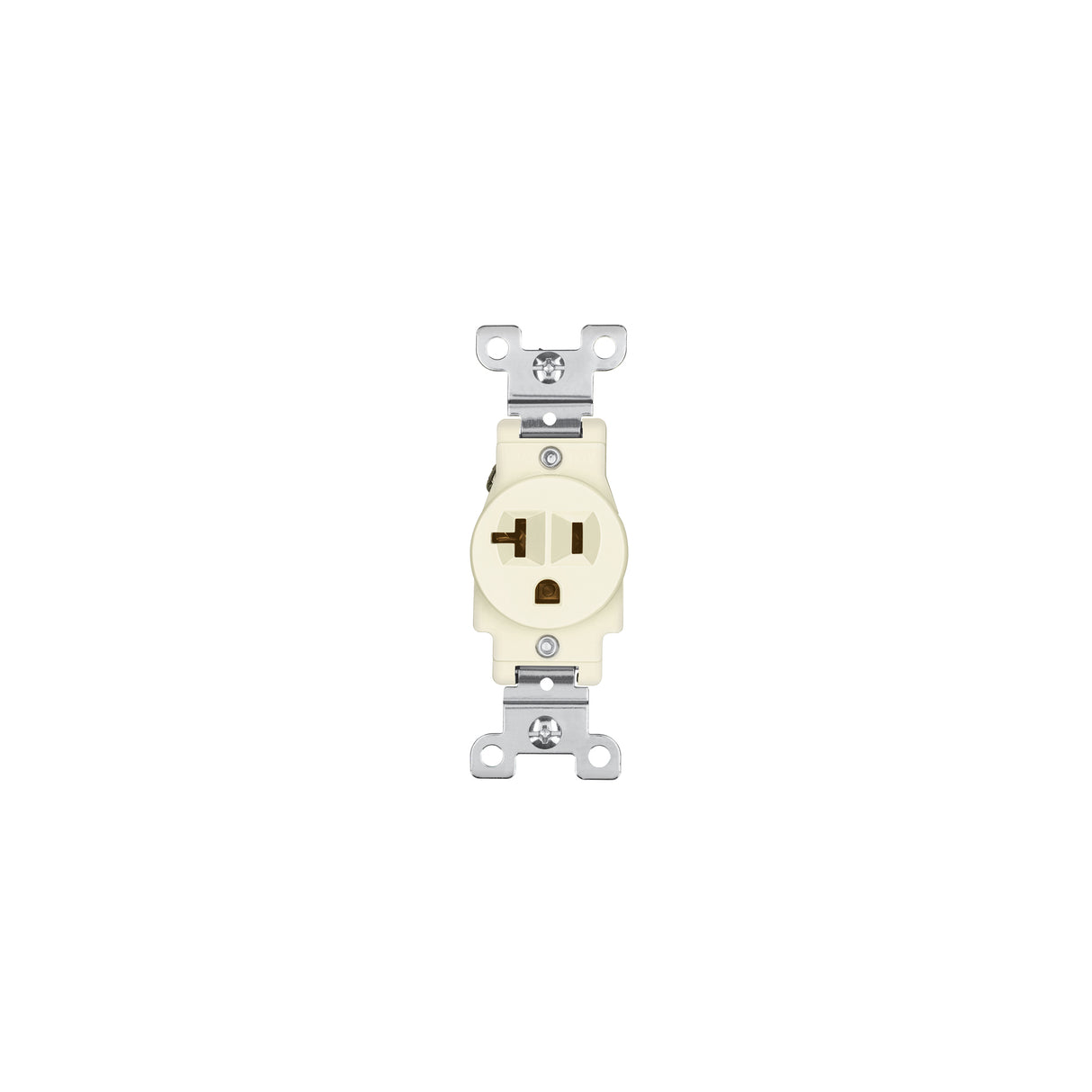 Contacto Sencillo, 2 Polos 3 Hilos, 20 a, Standard, Marfil