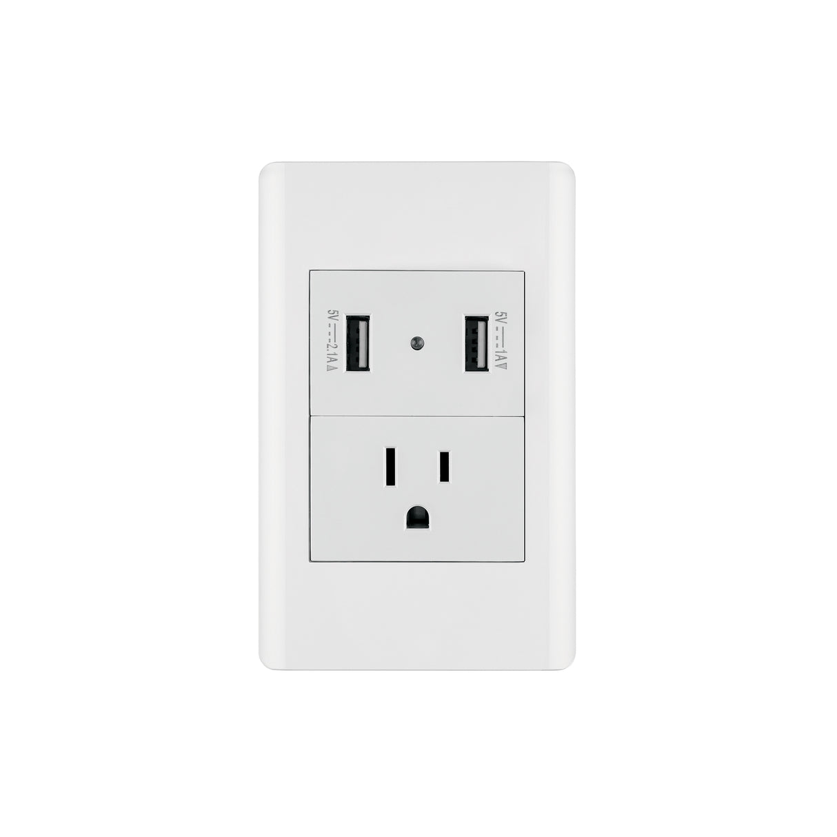 Placa armada blanca contacto y 2 puertos USB 1.5 mód, Lisboa