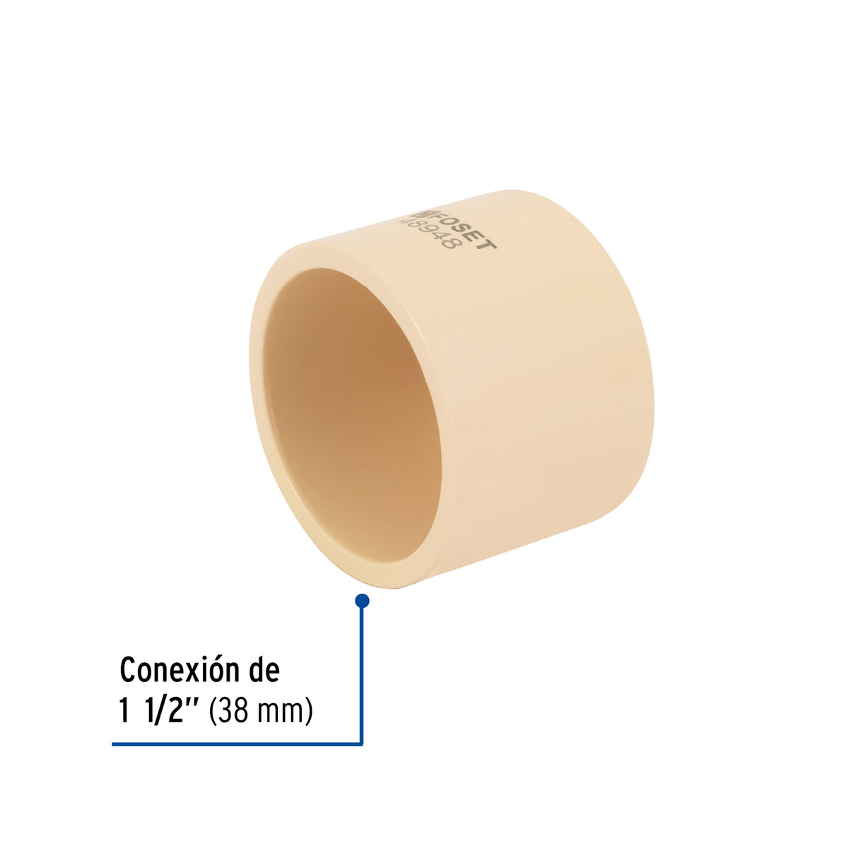 Tapón de CPVC 1-1/2', Foset