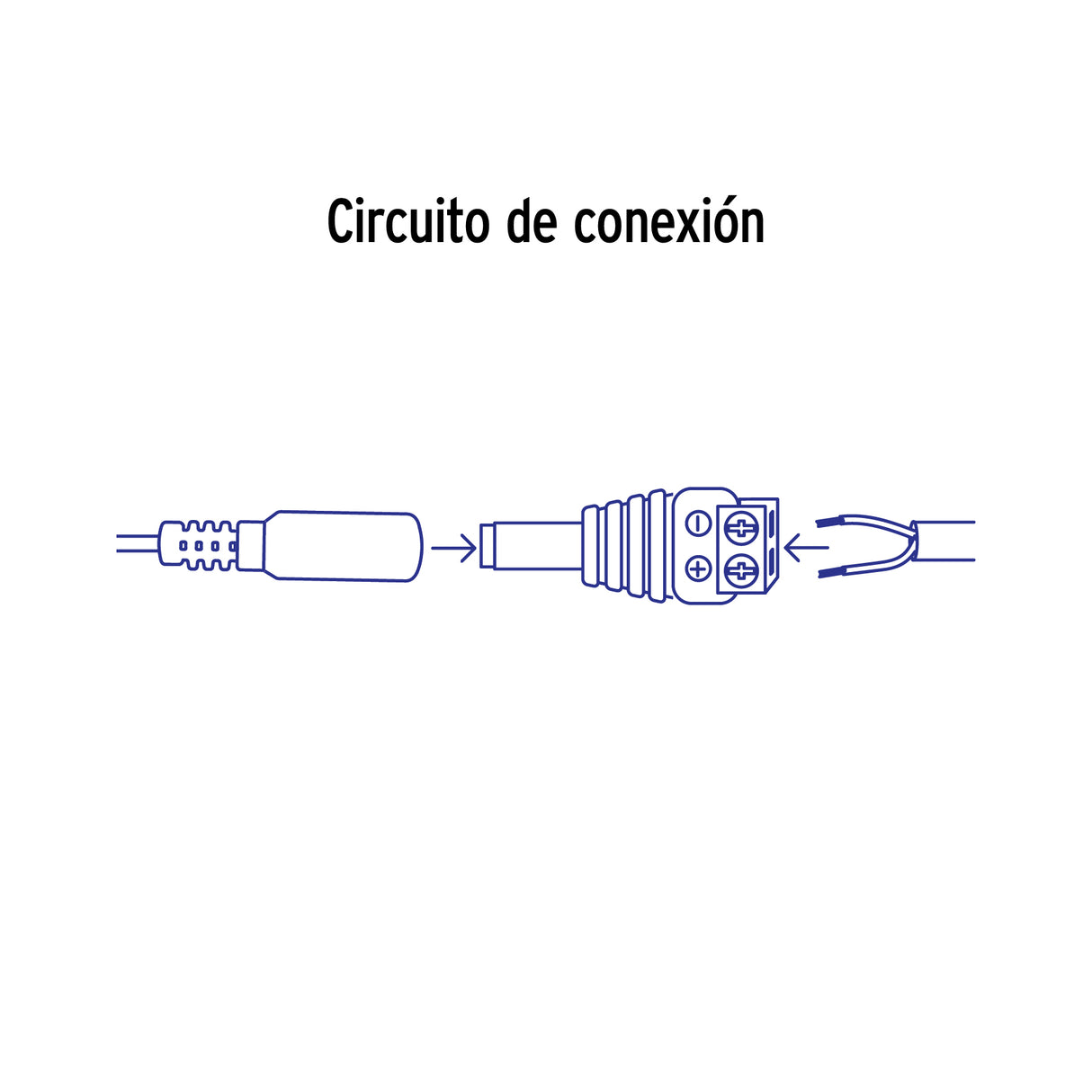 Conector de Energía para Cctv Tipo Macho, Volteck
