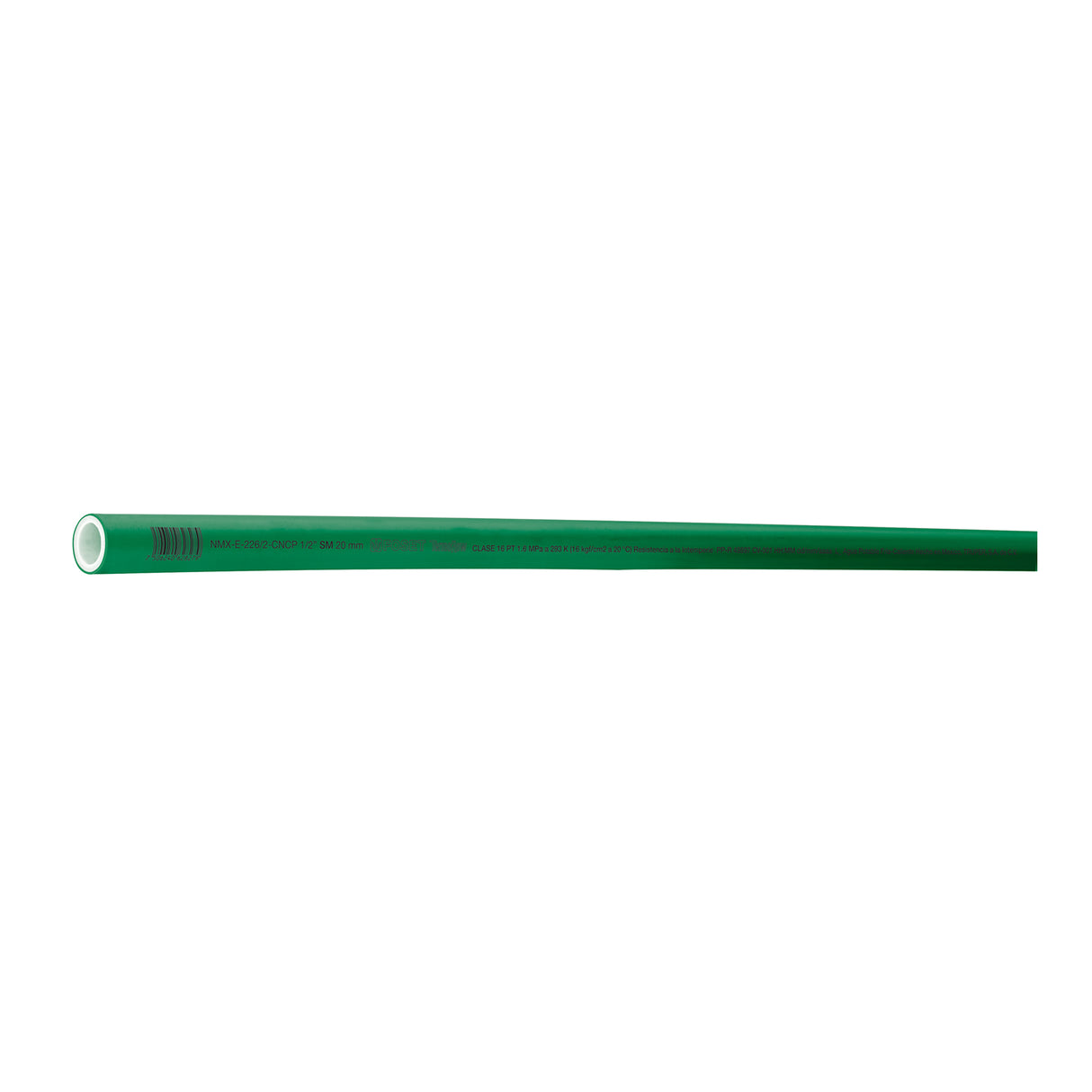 Tubo de 20 mm (1/2') PPR Hidráulico, 4M, 0.5 kg, Foset