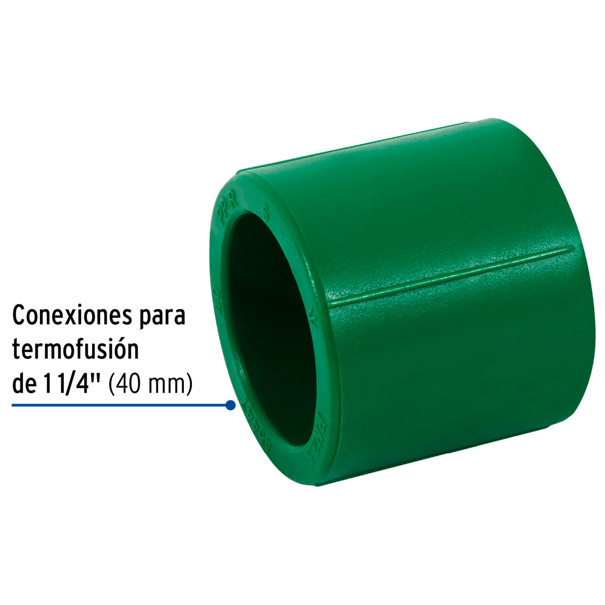 Cople de PPR, 1-1/4' (40 mm), Foset