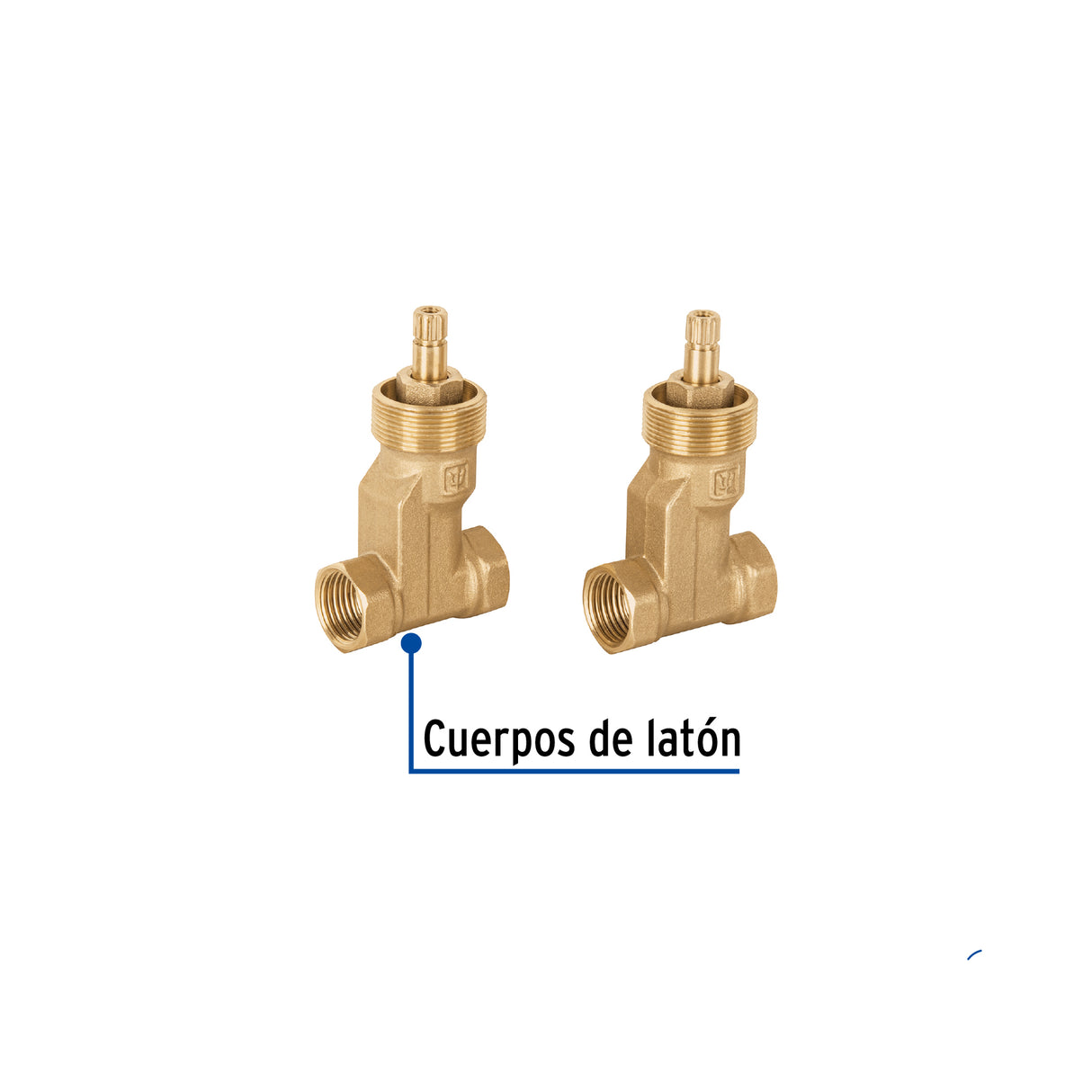 Juego Llaves Empotrar Roscables, Compresión, S/Maneral Basic