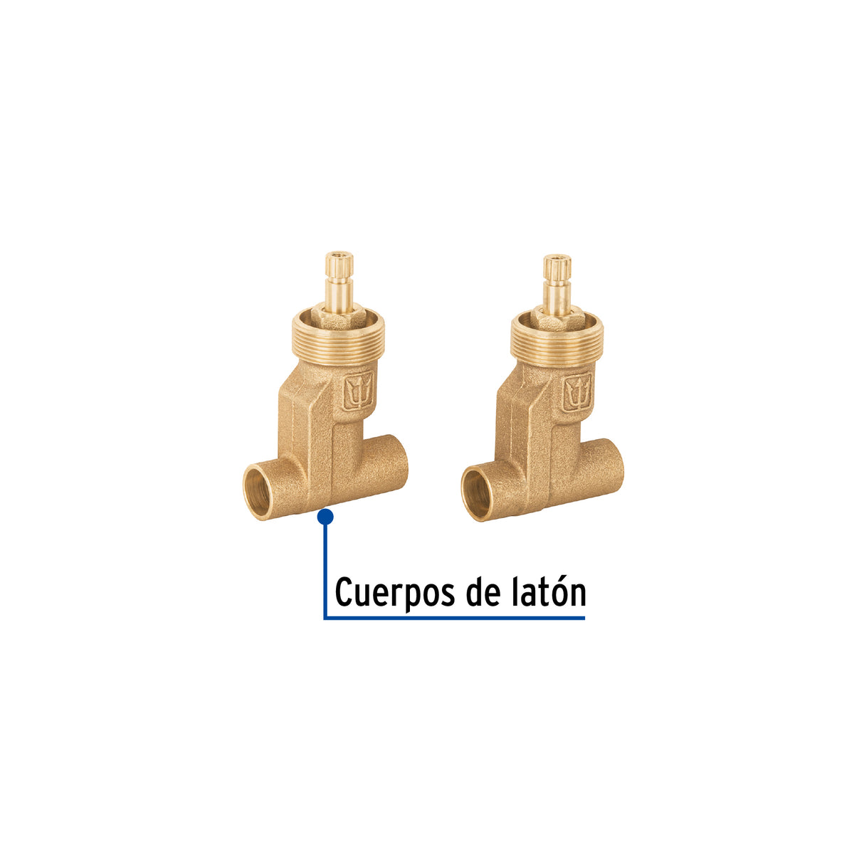 Juego Llaves Empotrar Soldables, Compresión, S/Maneral Basic