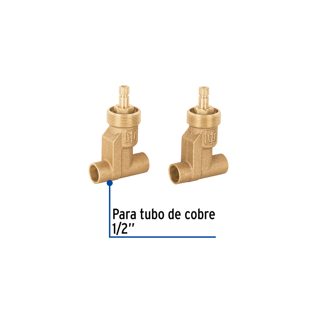 Juego Llaves Empotrar Soldables, Compresión, S/Maneral Basic