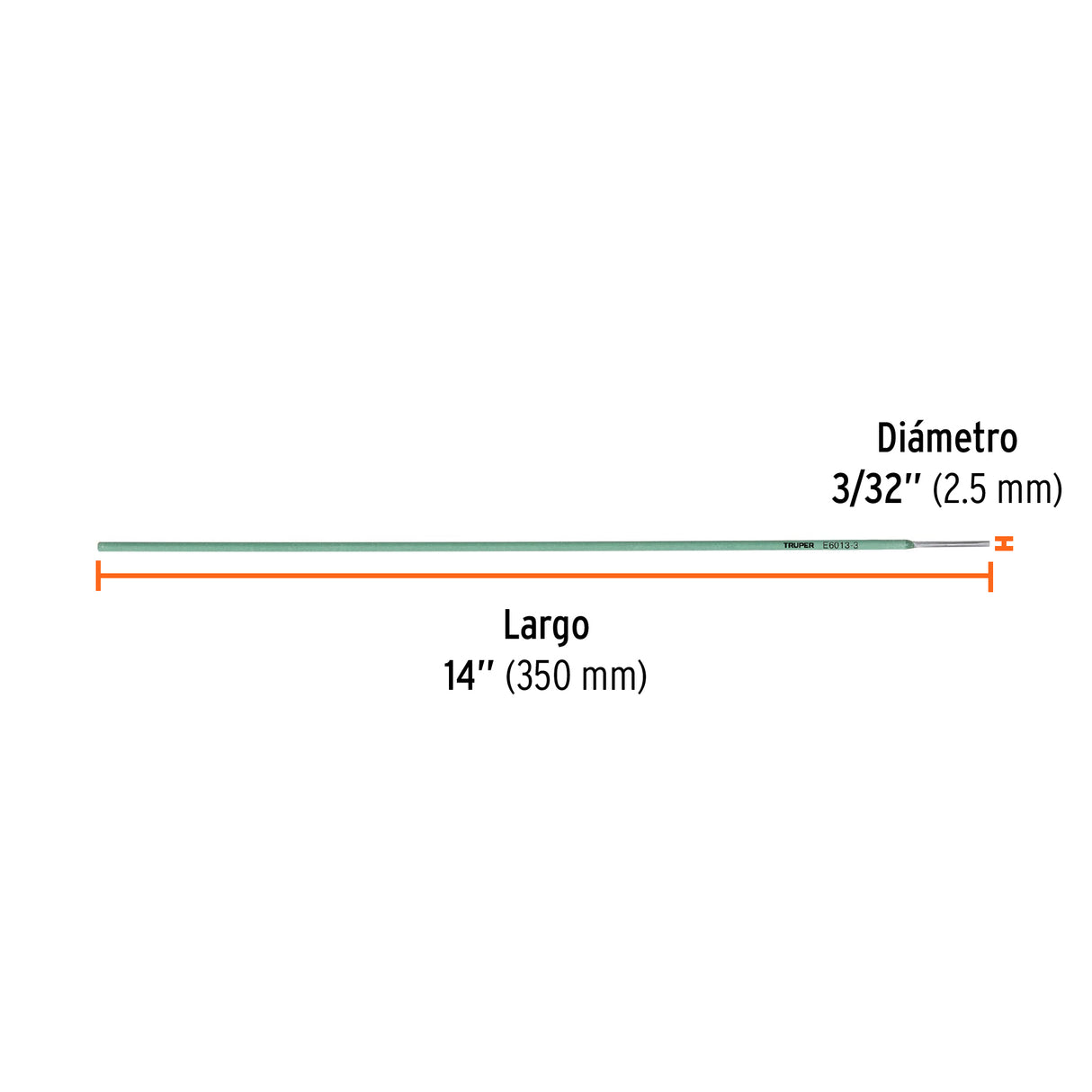 Bolsa con 1 kg de Electrodos 6013 de 3/32', Truper