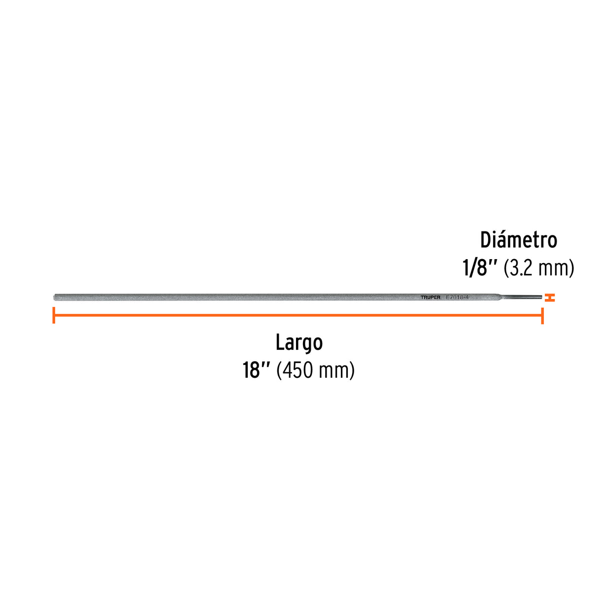 Bolsa con 1 kg de Electrodos 7018 de 1/8', Truper