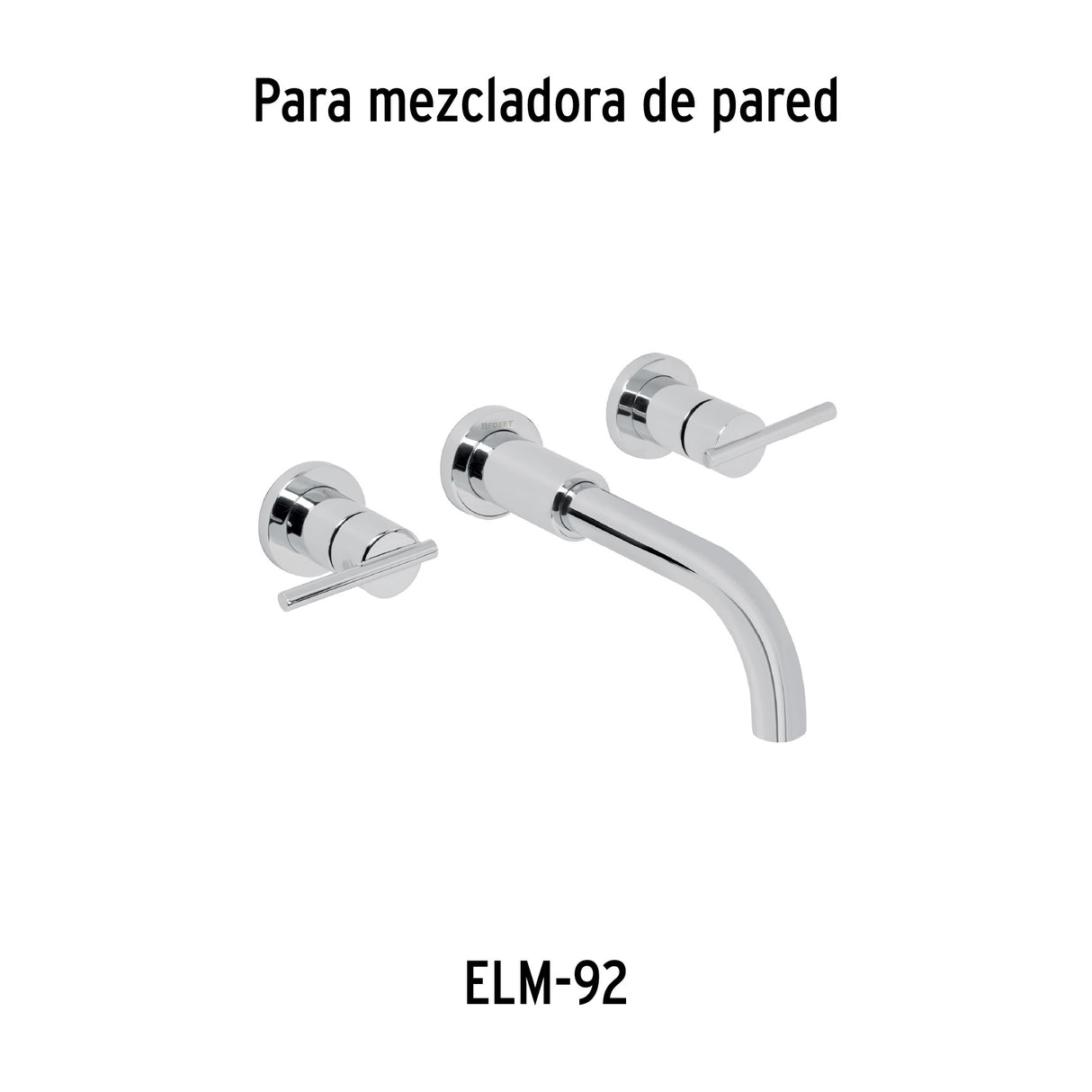 Juego Manerales Mezcladora de Pared, Lavabo, Cromo, Element