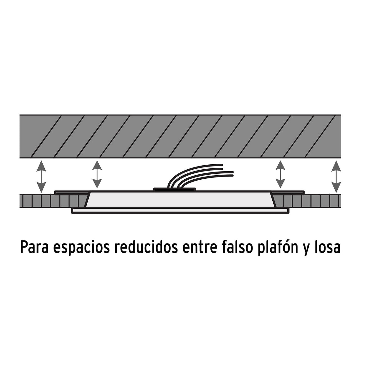 Luminario LED Plafón 6 W 6500K Ultradelgado Redondo, Volteck