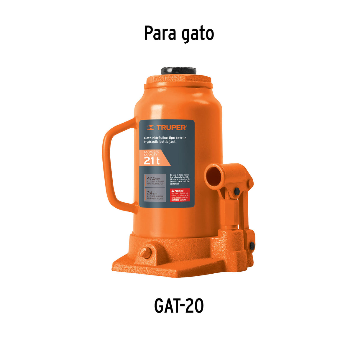 Empaques para Gato Hidráulico de Botella de 20 Ton, Truper
