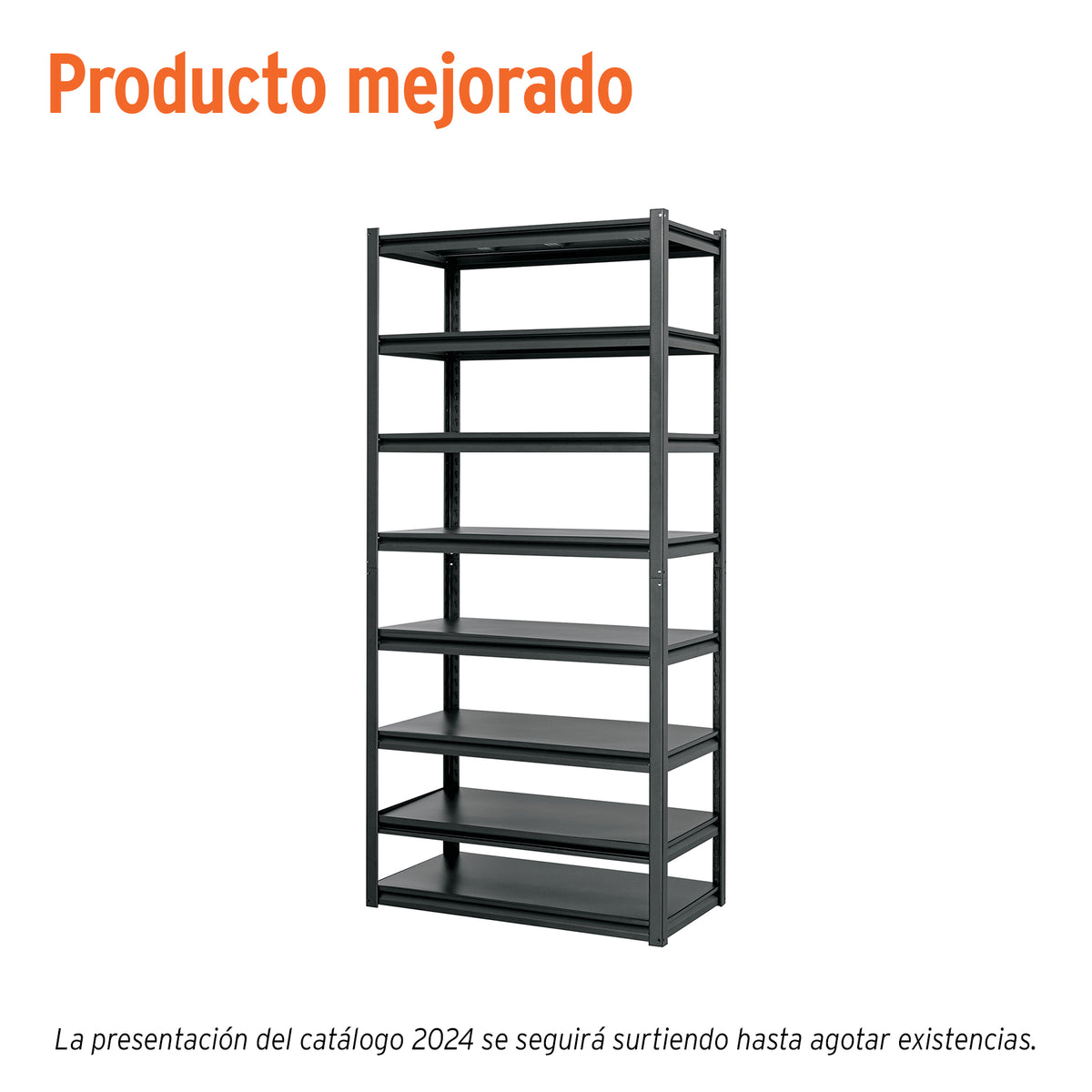 Estante Metálico 8 Repisas Capacidad 80 kg, 180X45X85, Truper