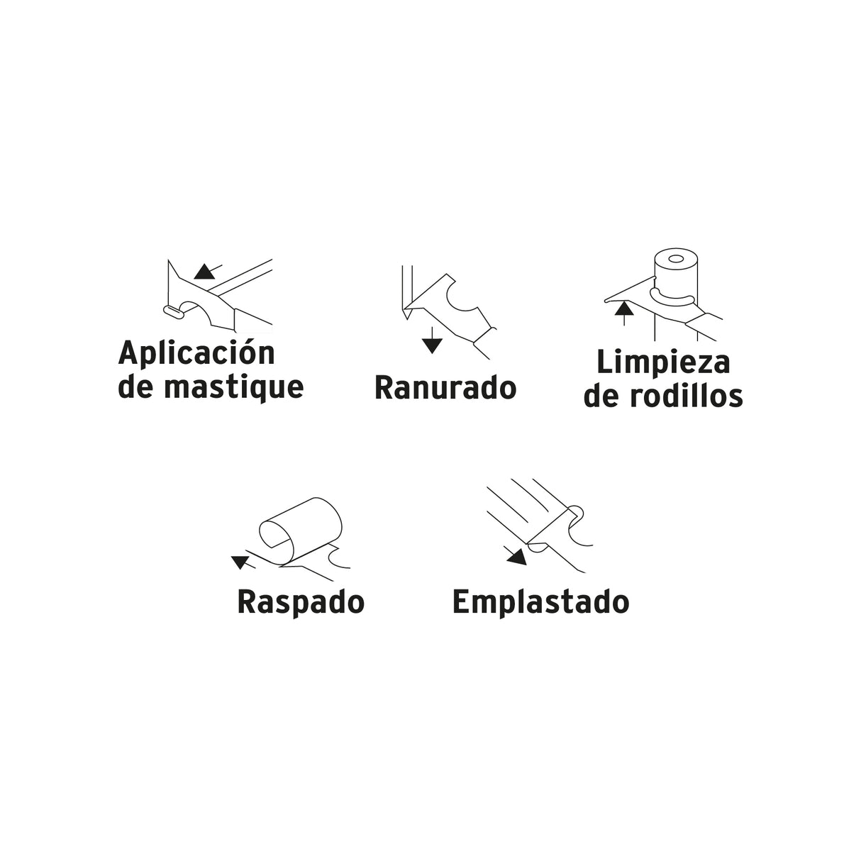 Espátula 2-1/2' de 5 Usos con Mango de Madera, Truper