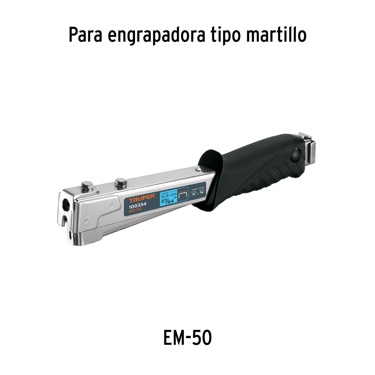 1000 Grapas 1/4' Corona 10.6 mm, para ET-50X, ET-50 y EM-50