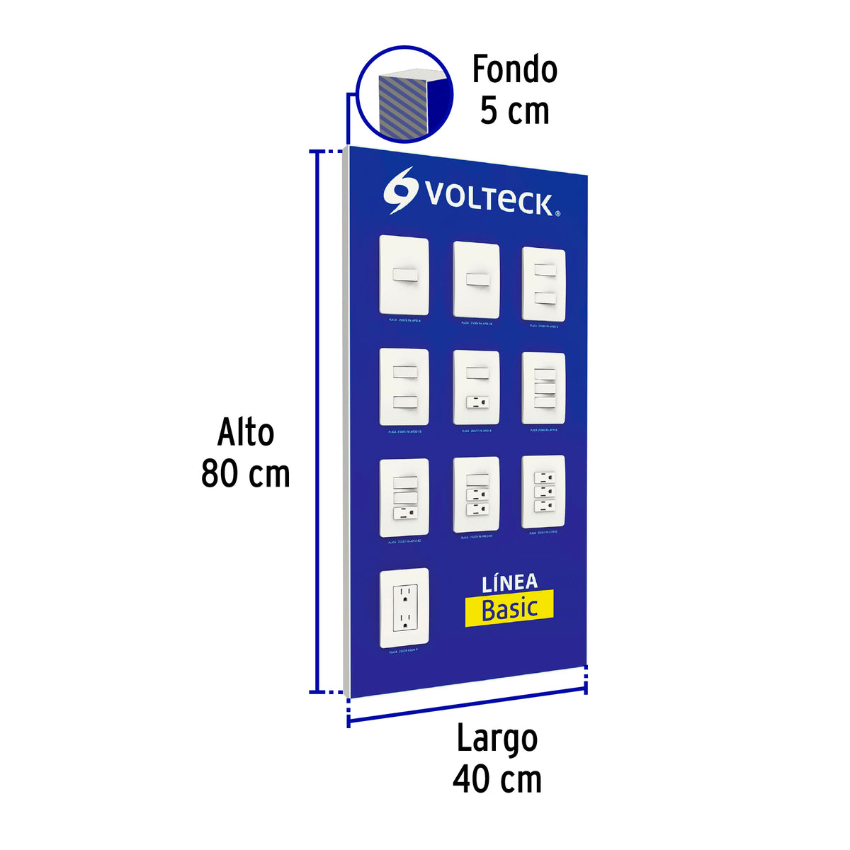 Exhibidor de Línea Basic Armada, Volteck
