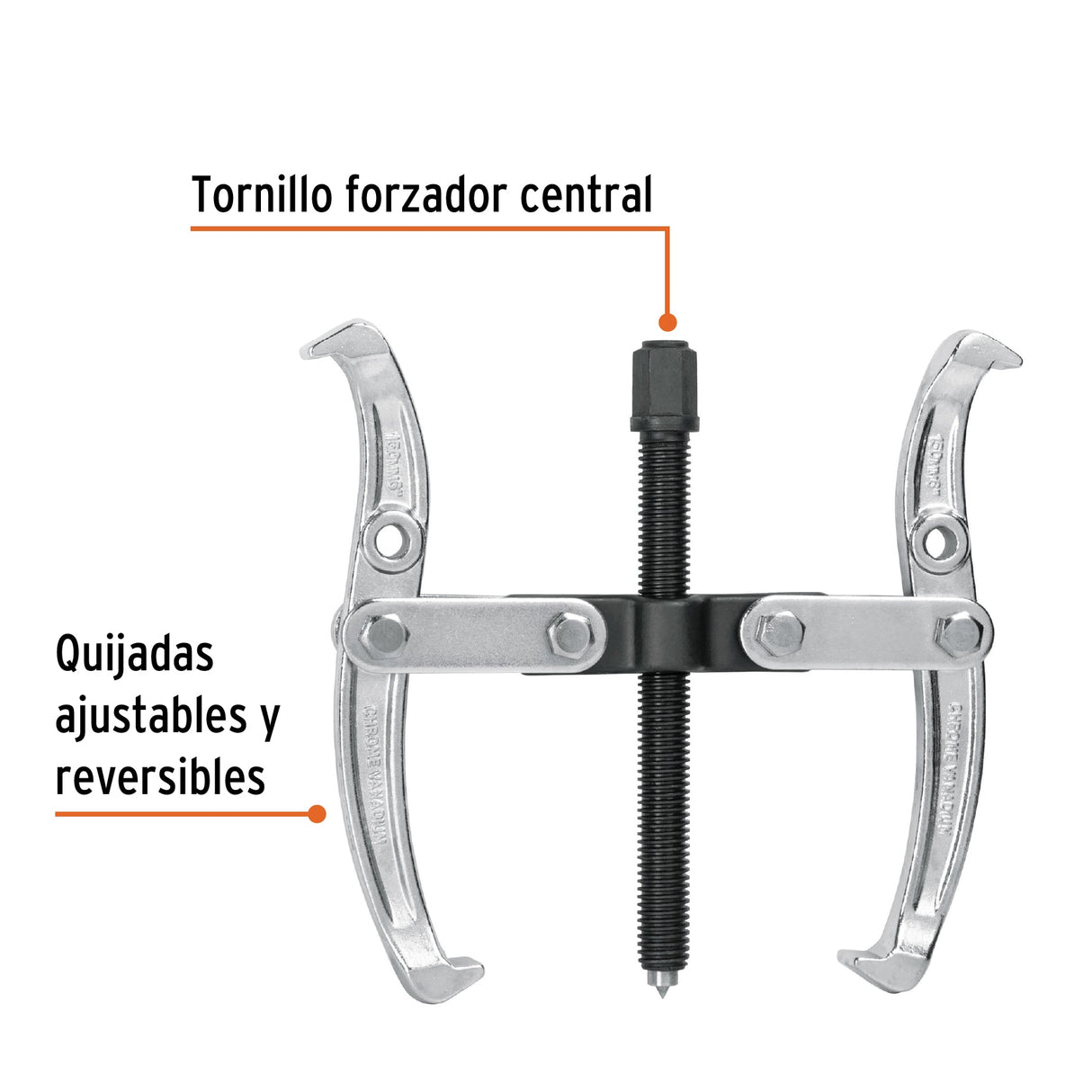Extractor de Poleas, 2 Quijadas, 10', Truper