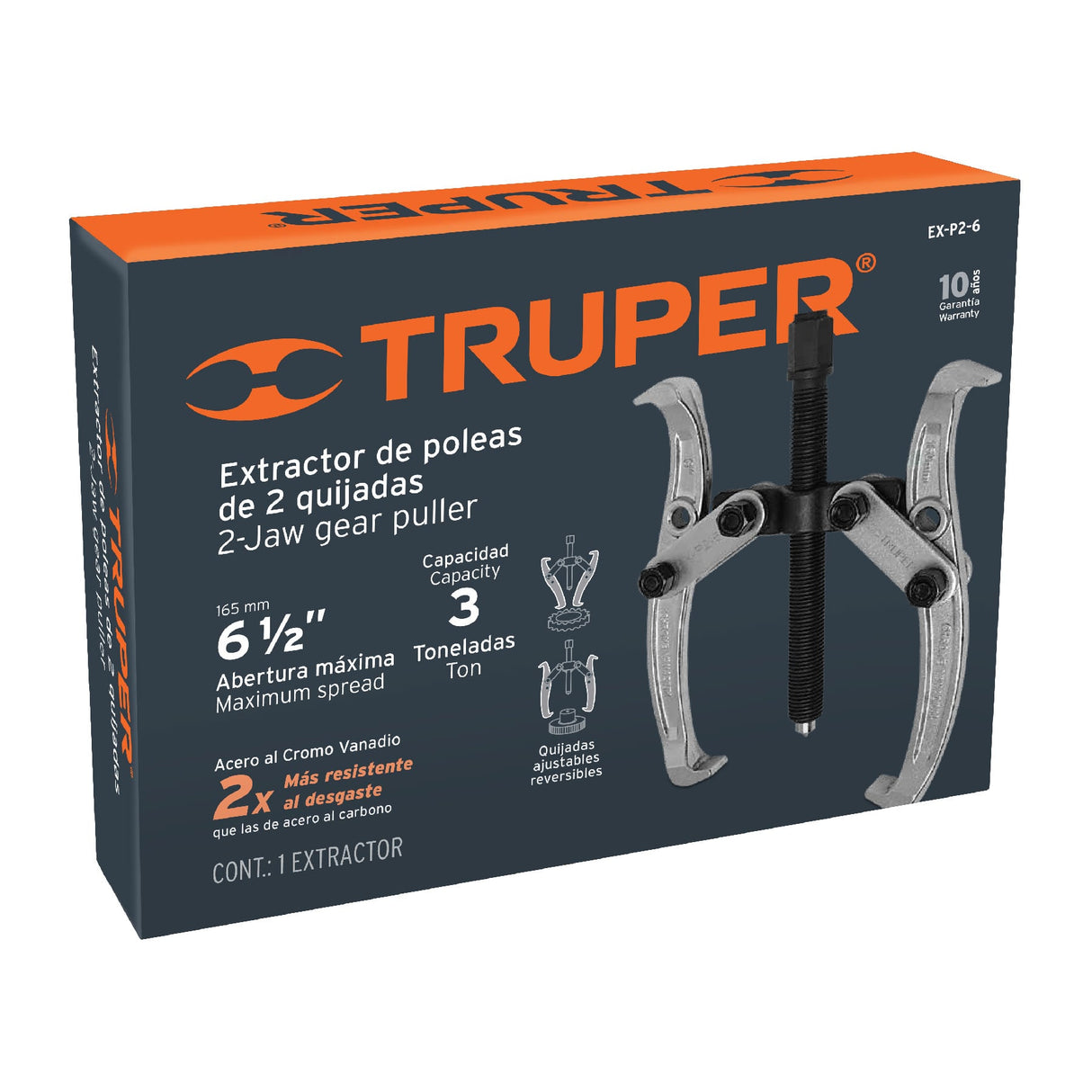 Extractor de Poleas, 2 Quijadas, 6', Truper