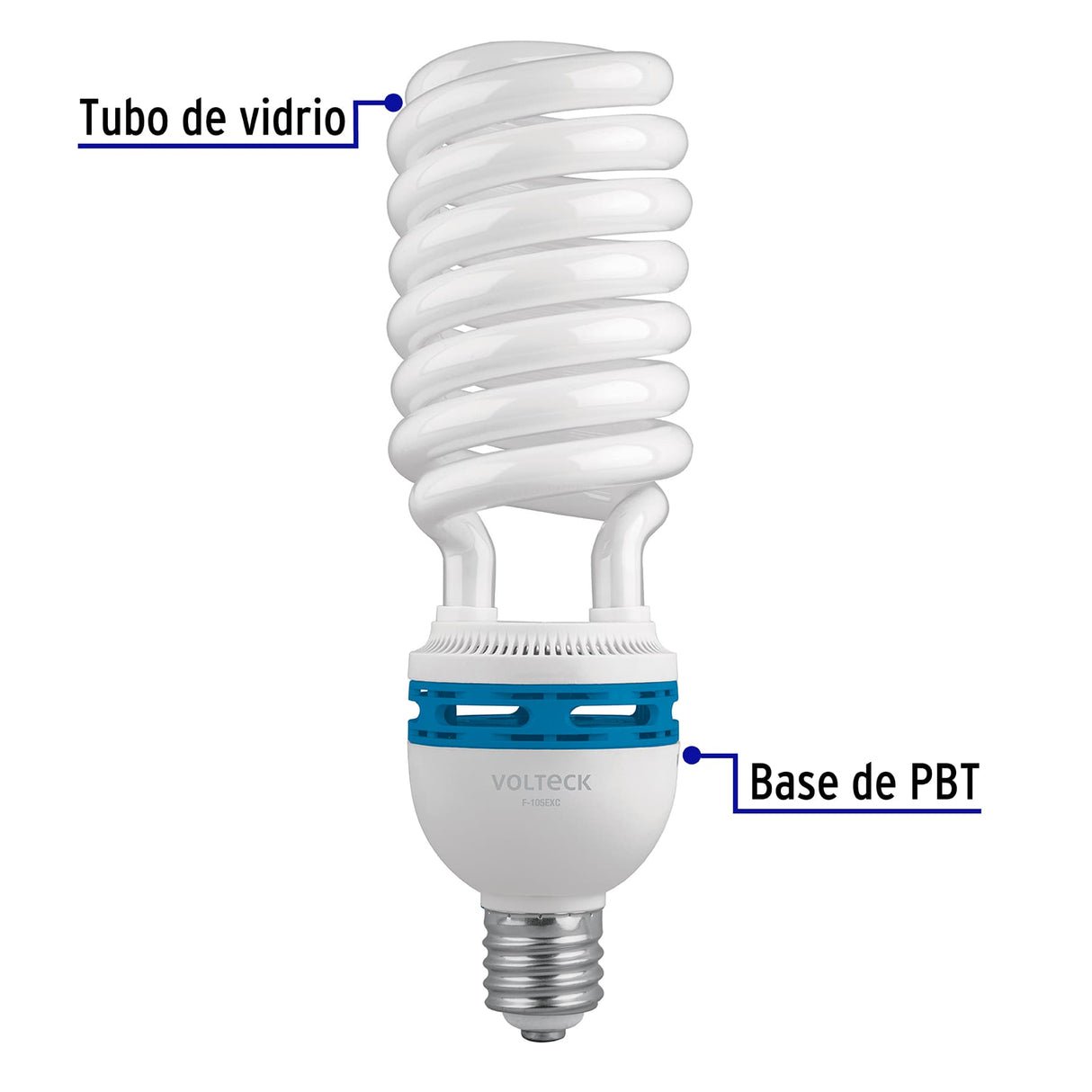 Lámpara Espiral 105 W Base Mogul E39 220 V Luz Día, Caja