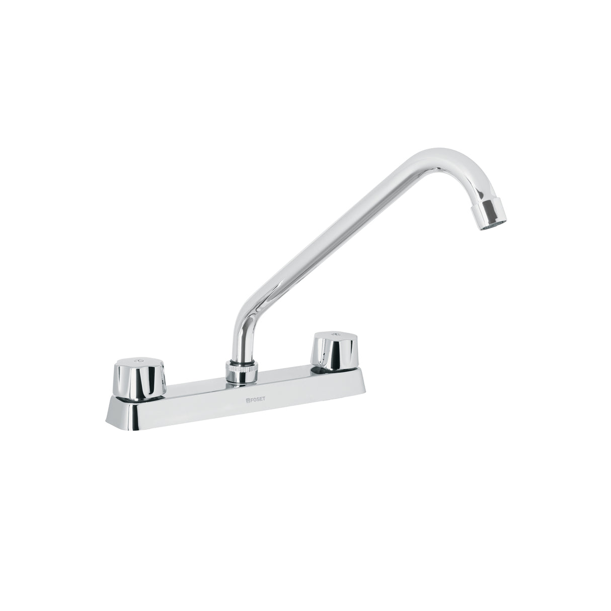 Mezcladora 8' Fregadero Cromo, Cuello Largo, Hexagonal, Basic